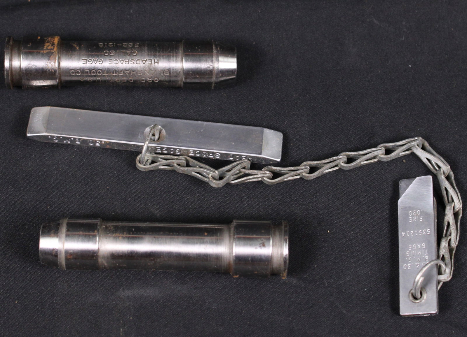 M2 .50 Caliber Bmg Headspace And Timing Gage Set (FMI): Description coming soon! Bidders are welcome to preview items in person during our normal operating hours Tuesday through Saturday 11am-6pm. Estimated shipping parcel size (LxWxH) 10 inches x 8