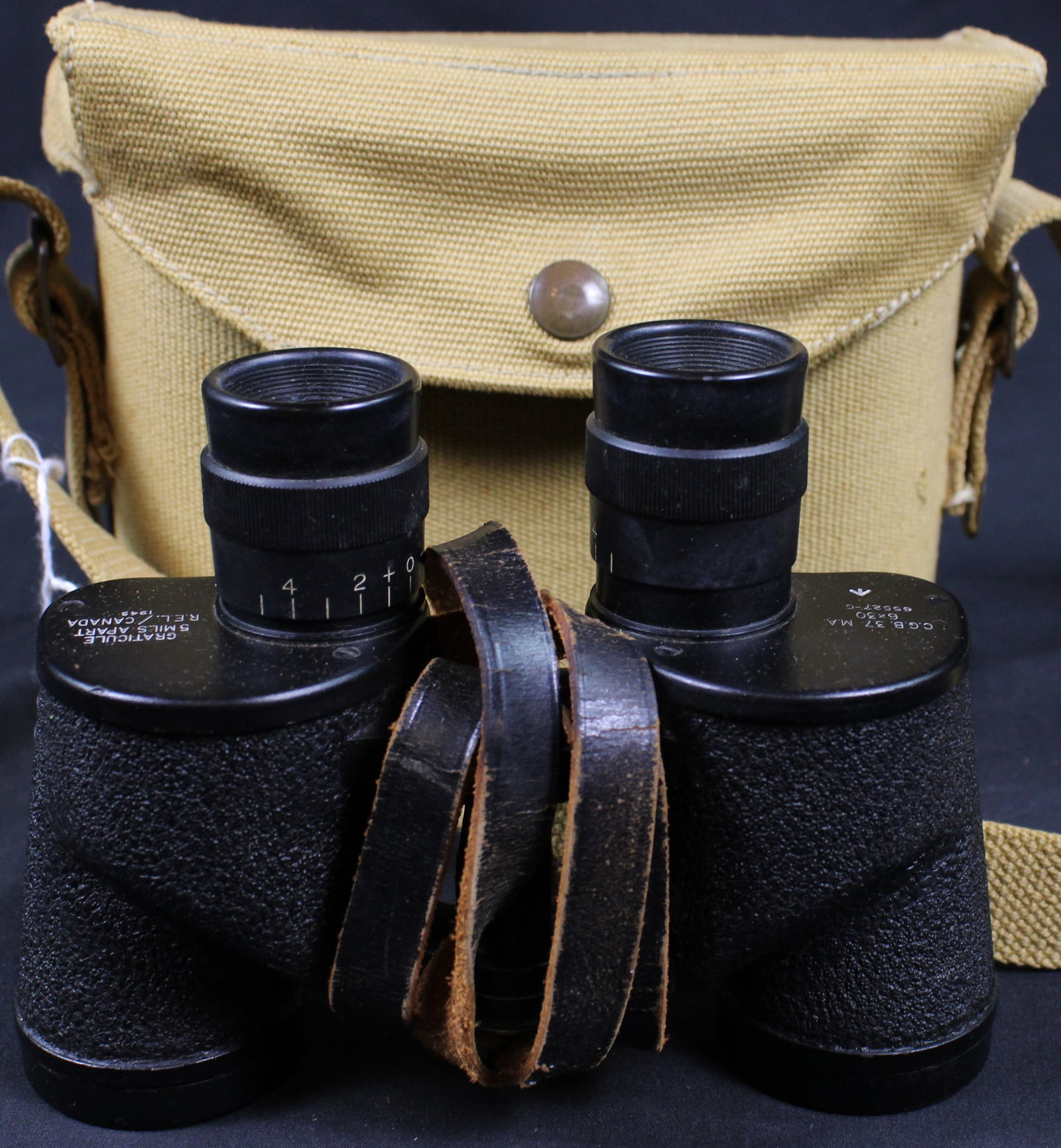 C.G.B 37 M.A. 6x30 Binoculars W/ Canvas Carrying Case (BJT) (1 of 6)