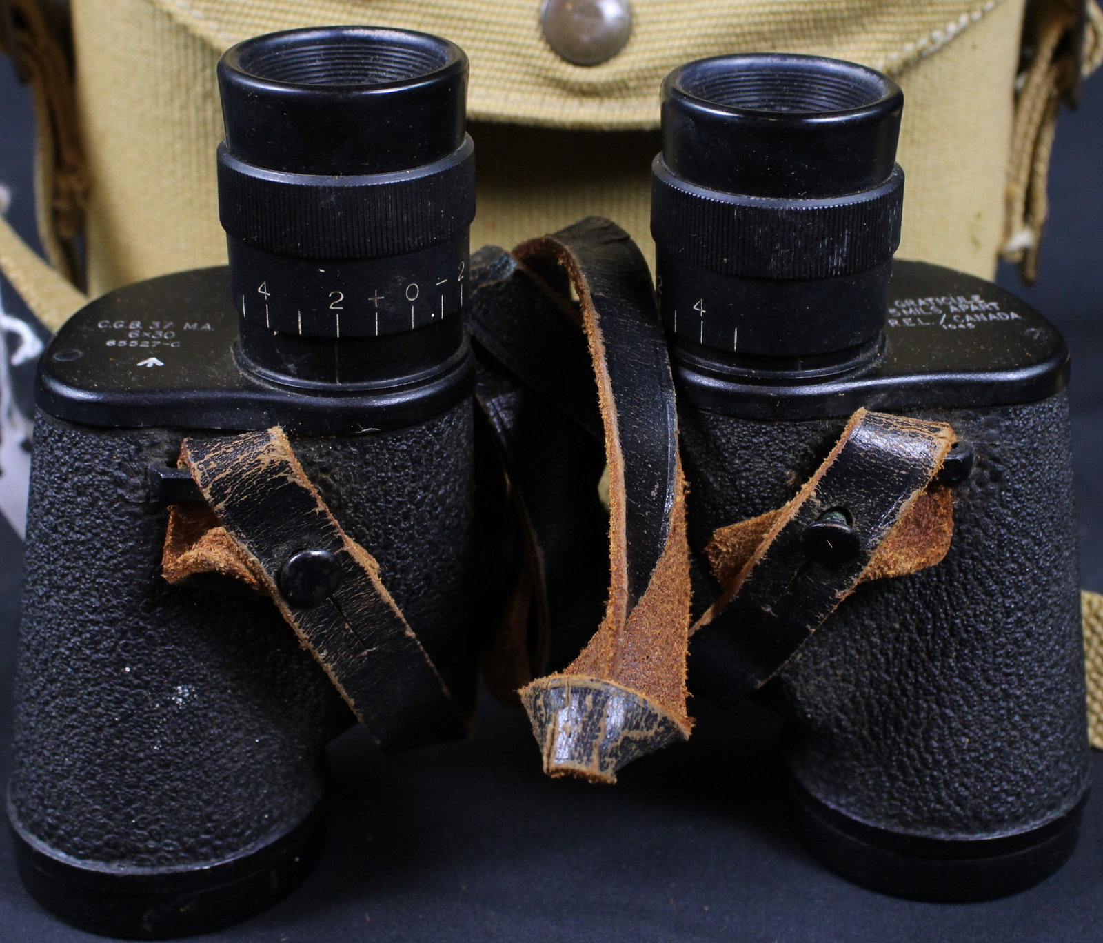 C.G.B 37 M.A. 6x30 Binoculars W/ Canvas Carrying Case (BJT) - 2