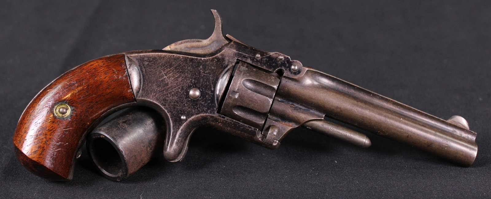 Antique S&W No. 1 Third Issue .22 Short Single Action Revolver (NCR): Description coming soon! Bidders are welcome to preview items in person during our normal operating hours Tuesday through Saturday 11am-6pm. Estimated shipping parcel size (LxWxH) 12 inches x 12