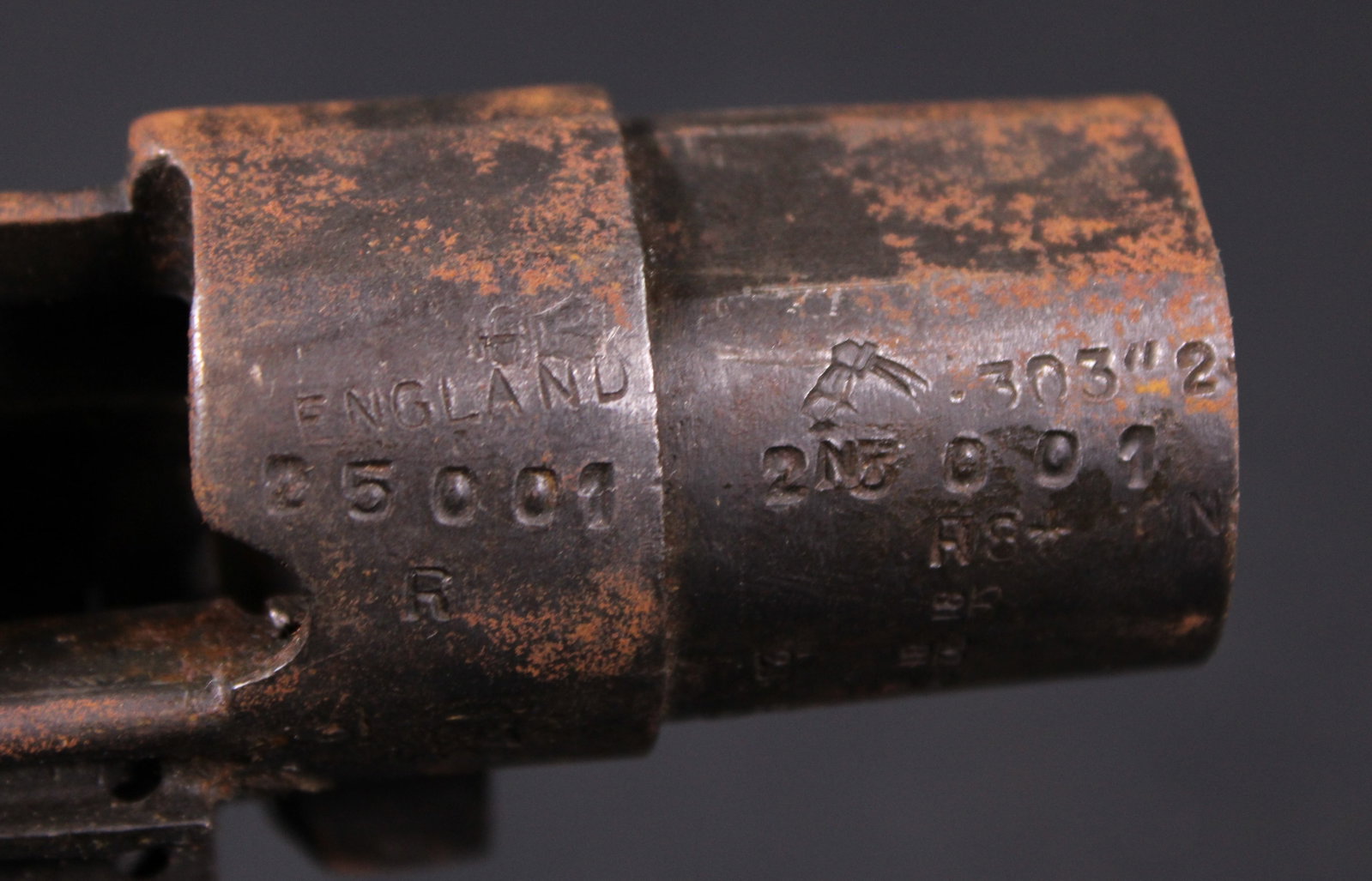 G.R.I. No. 1 Mk. III SMLE/ Enfield .303 Brit Bolt Action Receiver FFL Req: 25001 R (FMI) - 3