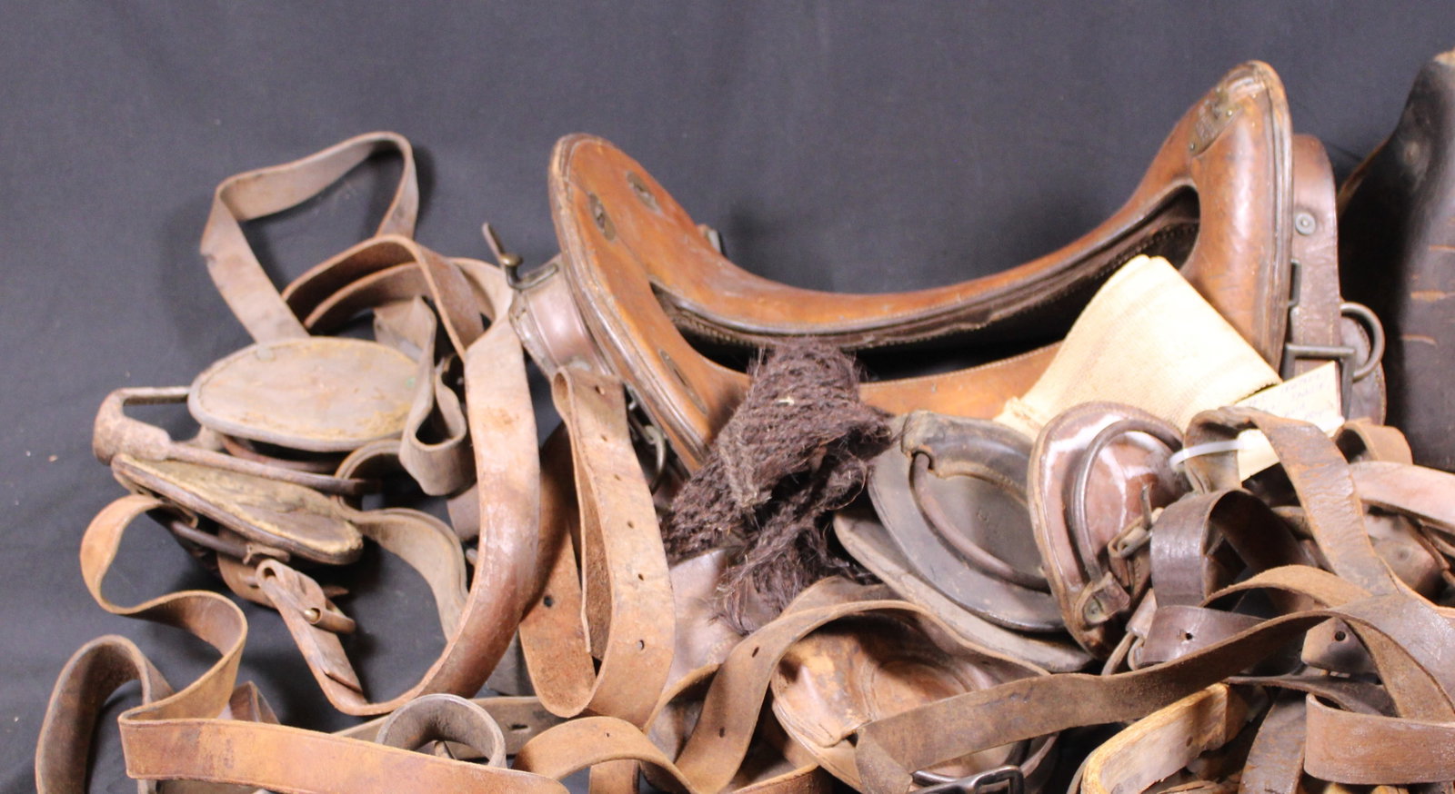 Large Group Lot: WWI USGI and USMC Saddle and Bridal Accessories (FMI) - 4