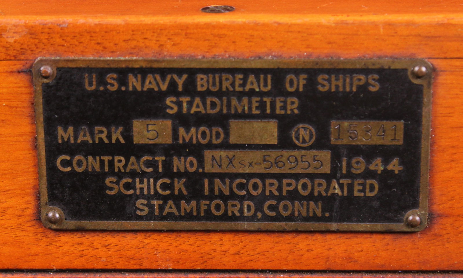 U.S. Navy Bureau Of Ships Mark 5 Mod 0 Stadimeter W/ Transport Case (kfc) - 3