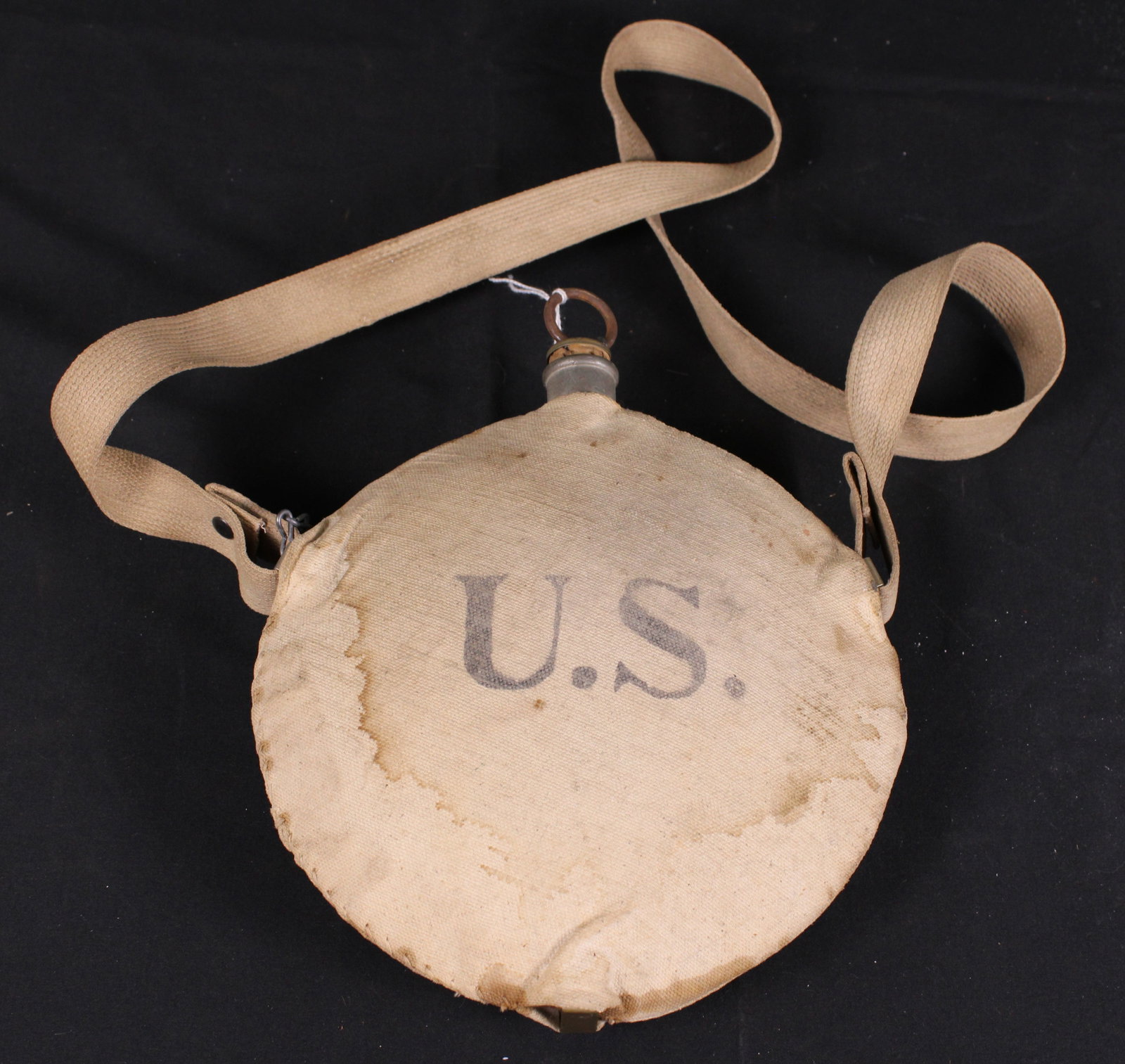 U.S. Marked Spanish-American War Era Tin Canteen (FMI) - 2