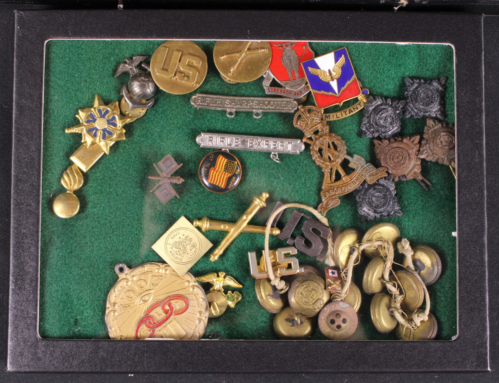 Large Group Lot: Riker Box of U.S. Insignia (KFC) - 2