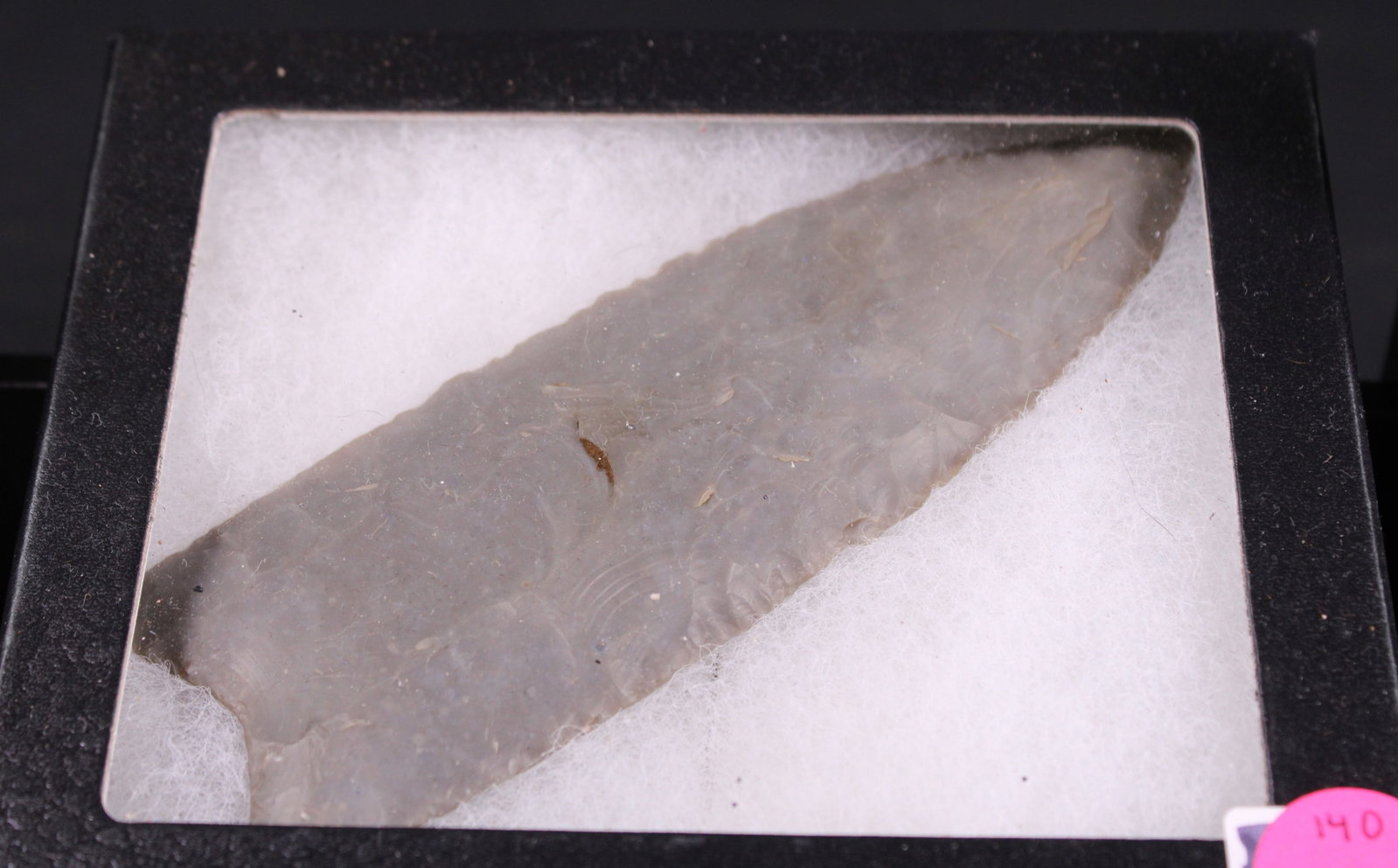 Native American Arrow Head In Riker Box (FMI): Description coming soon! Bidders are welcome to preview items in person during our normal operating hours Tuesday through Saturday 11am-6pm. Estimated shipping parcel size (LxWxH) 10 inches x 10
