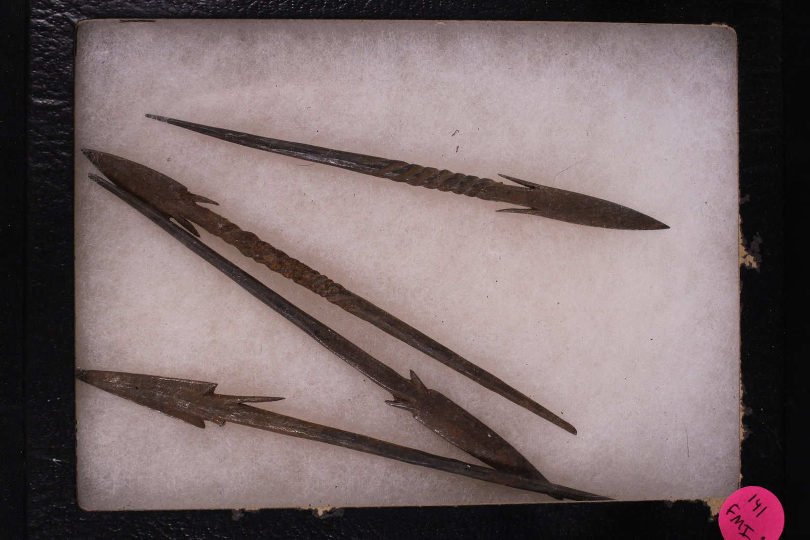 Group Lot: Riker Box of Native African Spear Heads (FMI) - 2