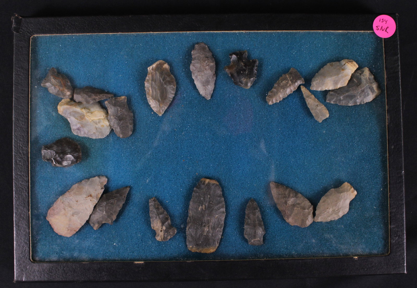 Riker Box of Native American Arrow Heads (SNR) (1 of 1)