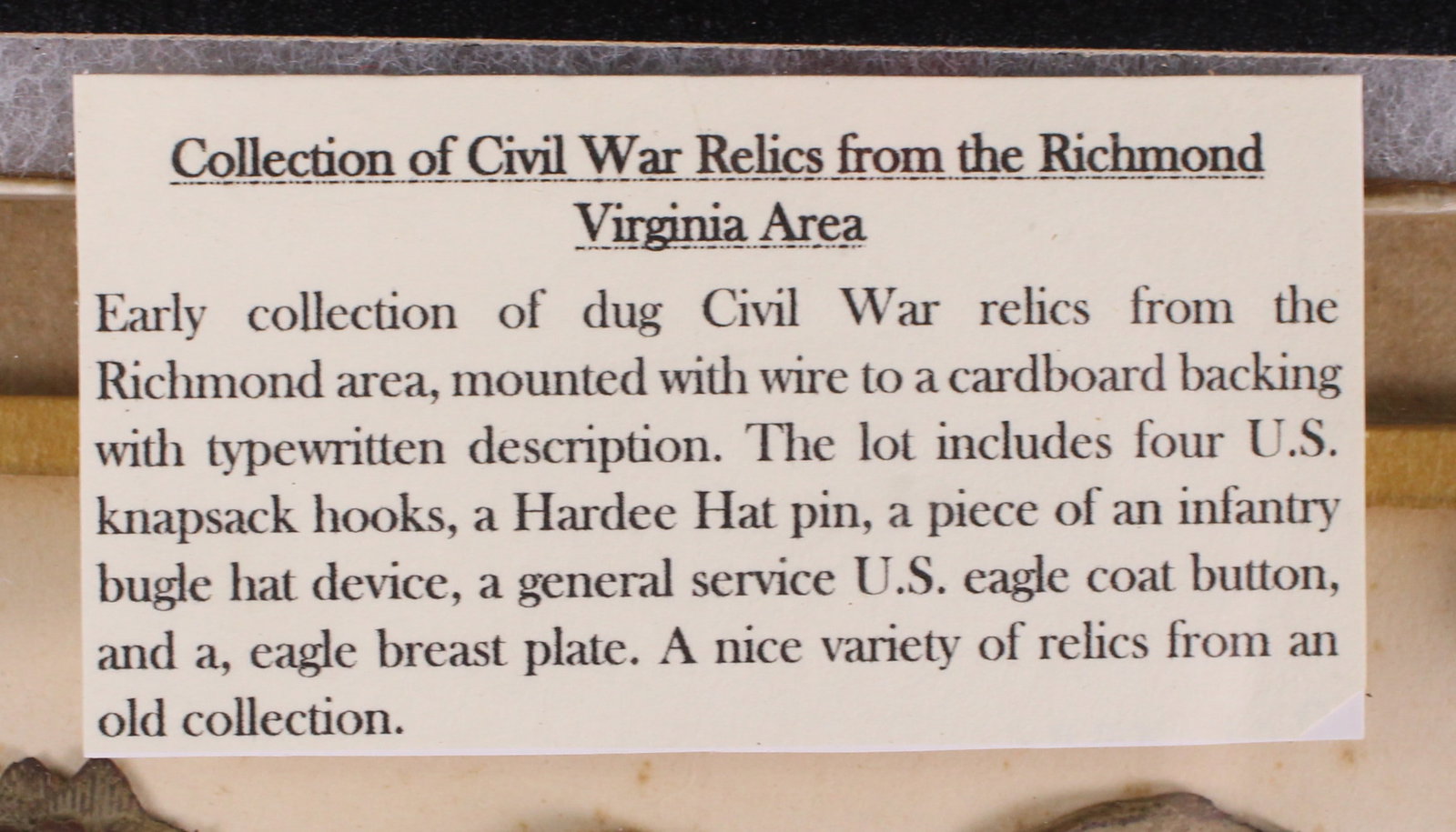 Collection Of Civil War Relics From Richmond Area (SNR) - 2
