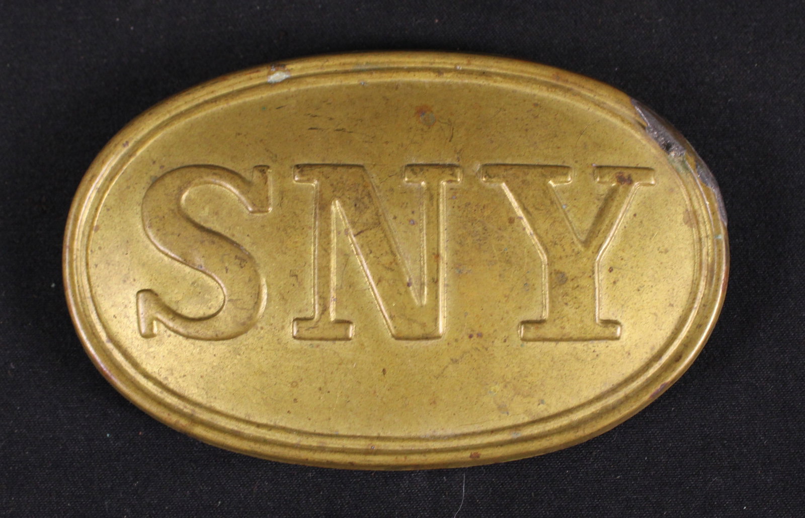 Civil War-era State Of New York (SNY) M1839 Pattern Oval Belt Plate (SNR) (1 of 2)