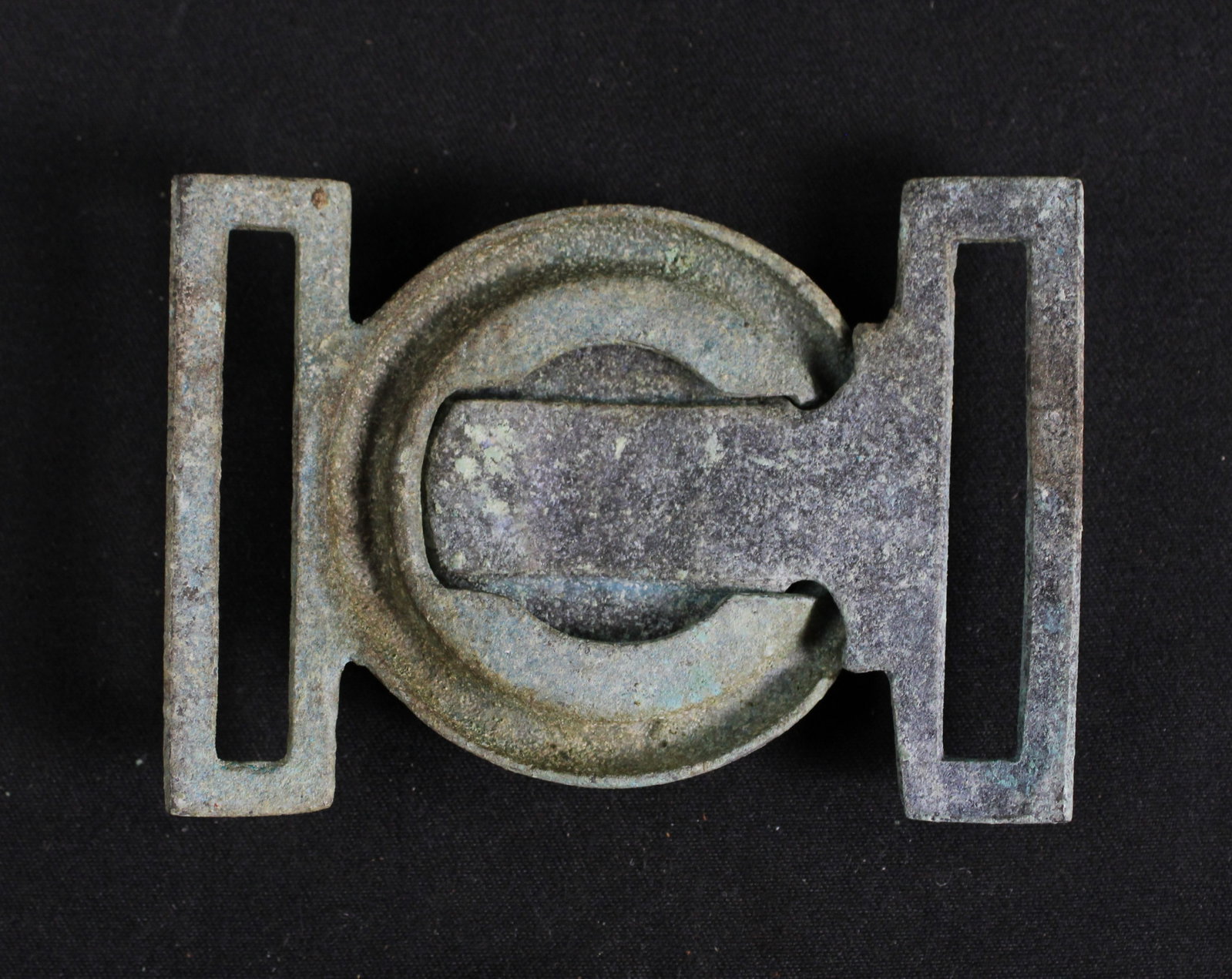 Antique State Of New York Two-piece Tongue And Wreath Belt Plate (SNR) - 2
