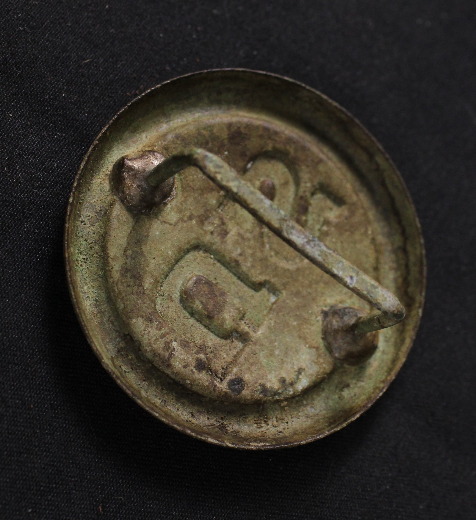 Civil War-era Union Brass Horse Bridle Boss (SNR) - 2