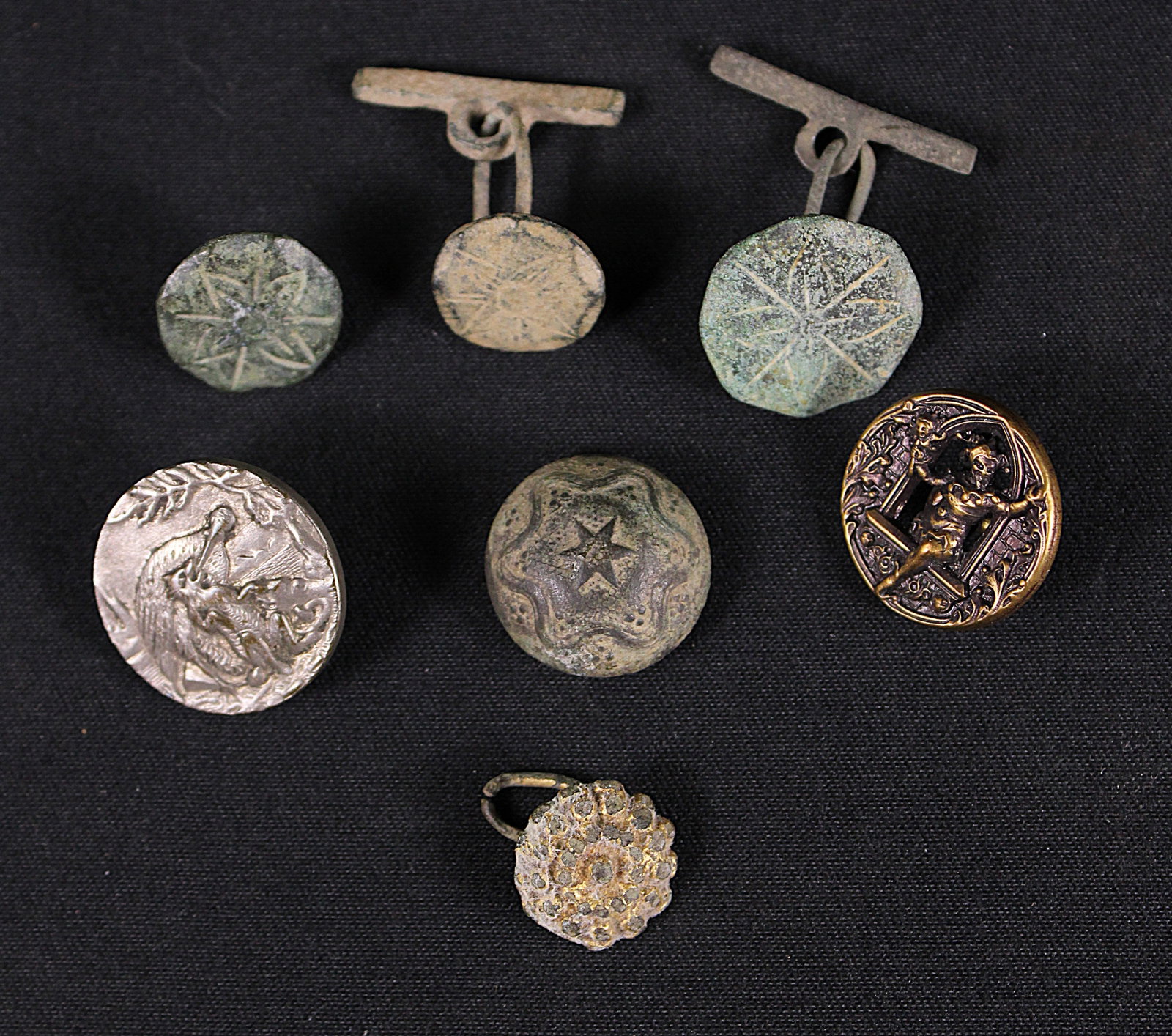 Group Lot: Civil War-era Cufflinks (SNR) - 2