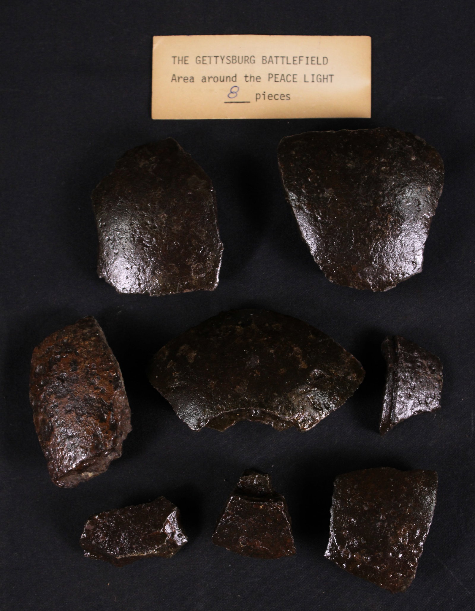 Gettysburg Battlefield Excavated Cannonball Shards (SNR) - 2