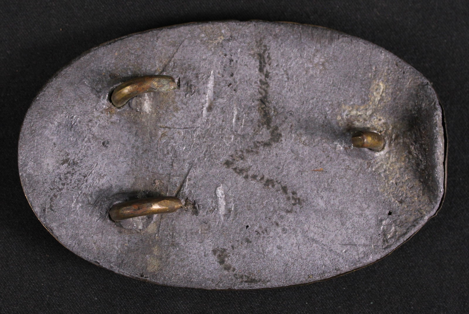 Suspected Authentic Civil War Era Confederate "CS" Brass Belt Buckle (SNR) - 2