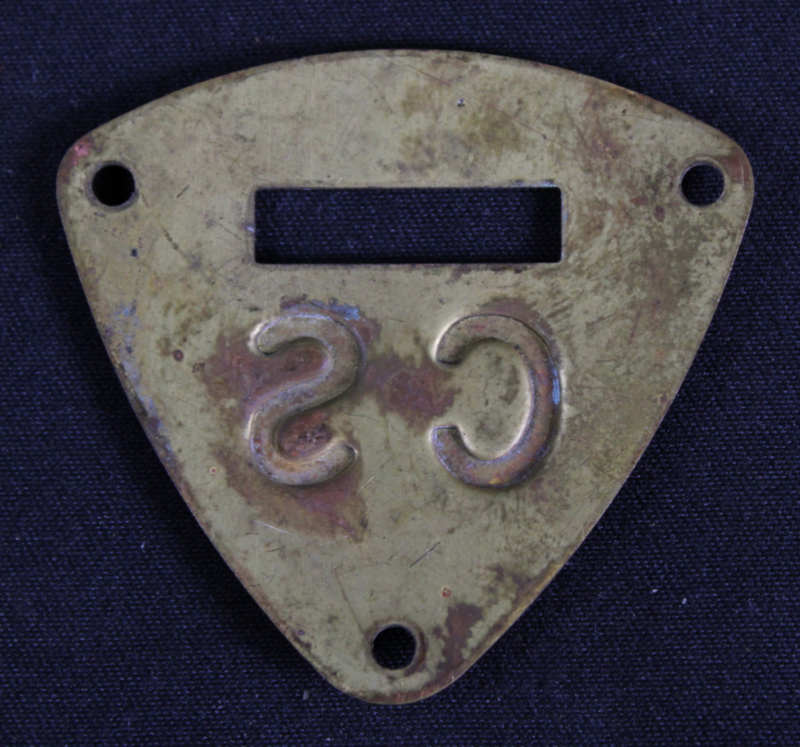 Civil War Era Confederate Stamped Saddle Insignia (SNR) - 2
