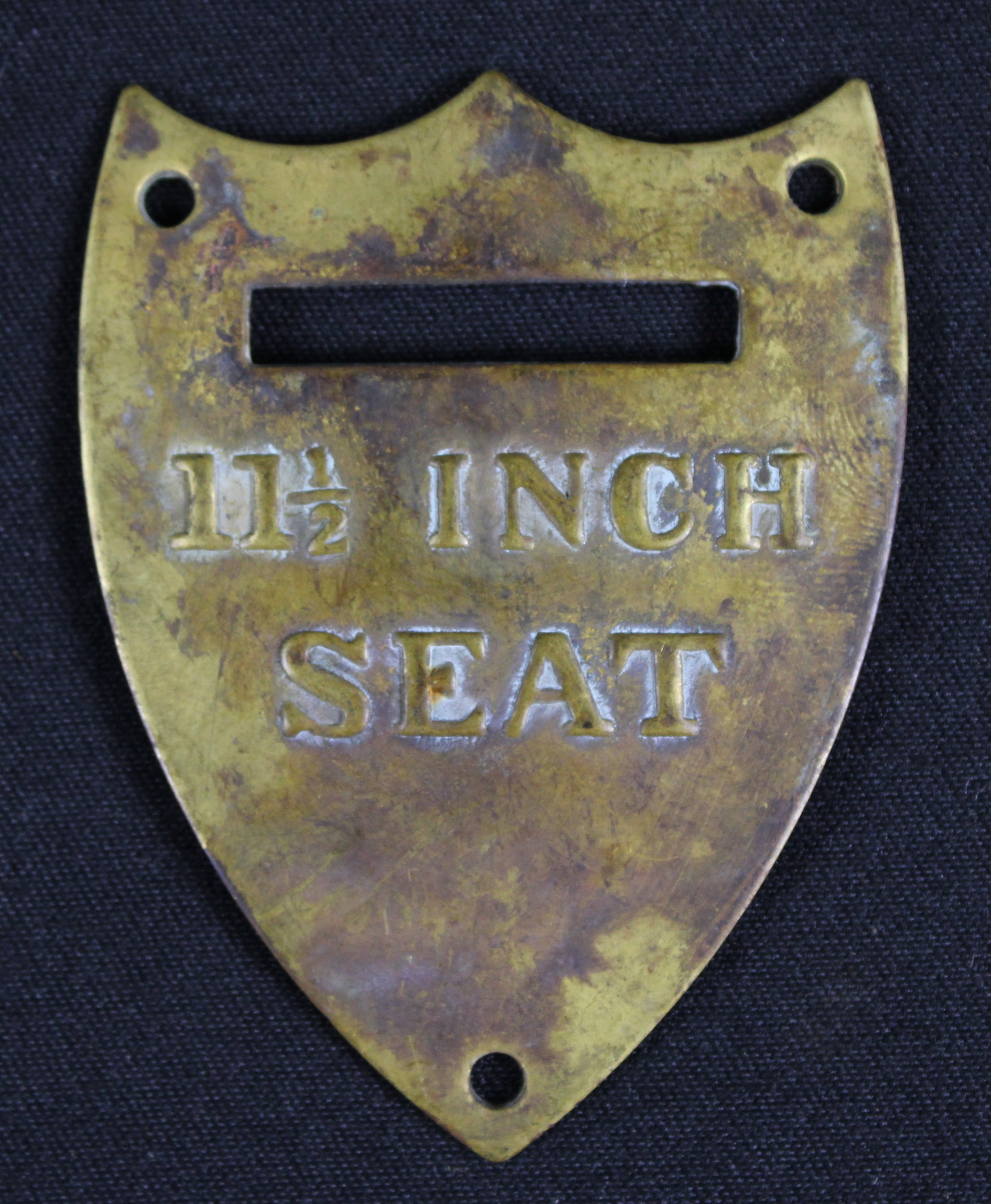 Civil War Era 11 And A Half Inch Stamped Saddle Insignia (SNR): Description coming soon! Bidders are welcome to preview items in person during our normal operating hours Tuesday through Saturday 11am-6pm. Estimated shipping parcel size (LxWxH) 6 inches x 6 inches