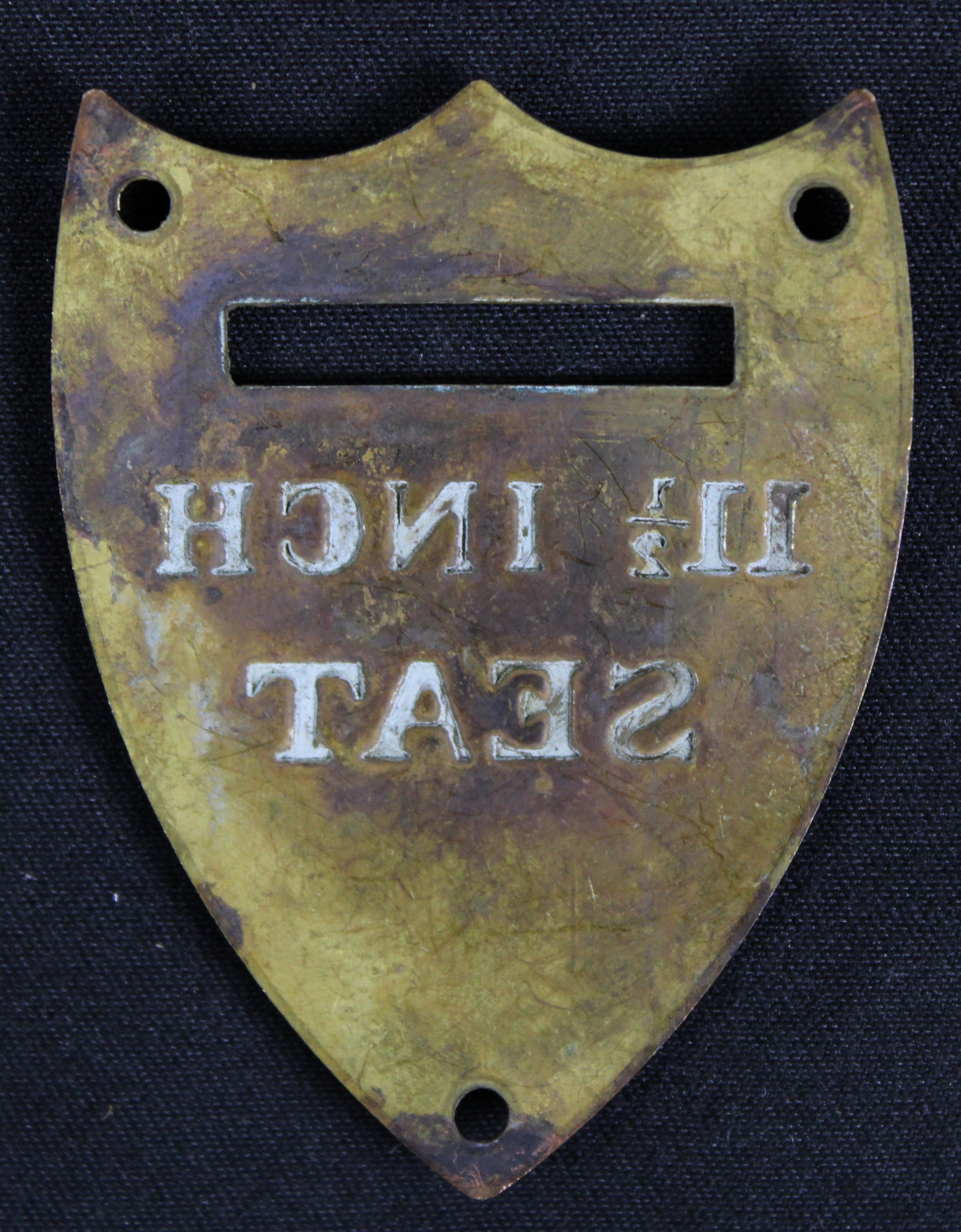 Civil War Era 11 And A Half Inch Stamped Saddle Insignia (SNR) - 2