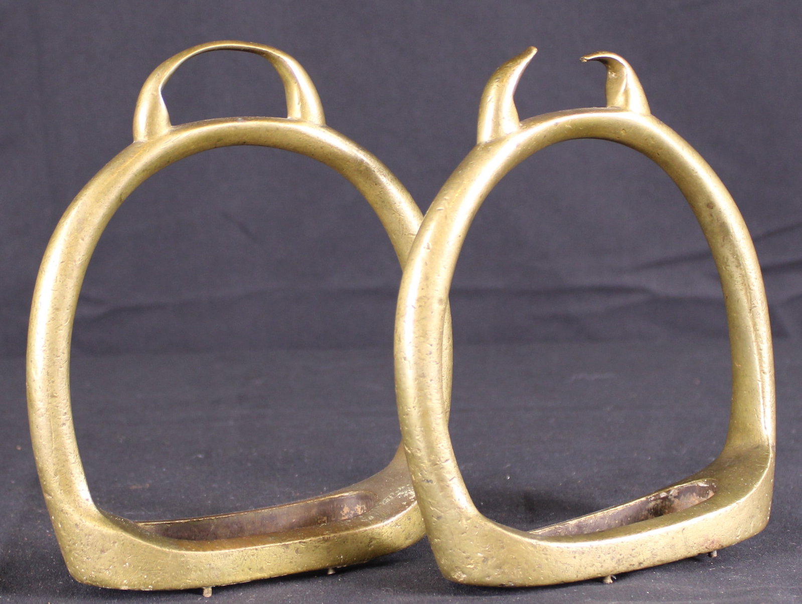 Antique US Cavalry Brass Stirrups c.Civil War (SNR): Description coming soon! Bidders are welcome to preview items in person during our normal operating hours Tuesday through Saturday 11am-6pm. Estimated shipping parcel size (LxWxH) 12 inches x 10
