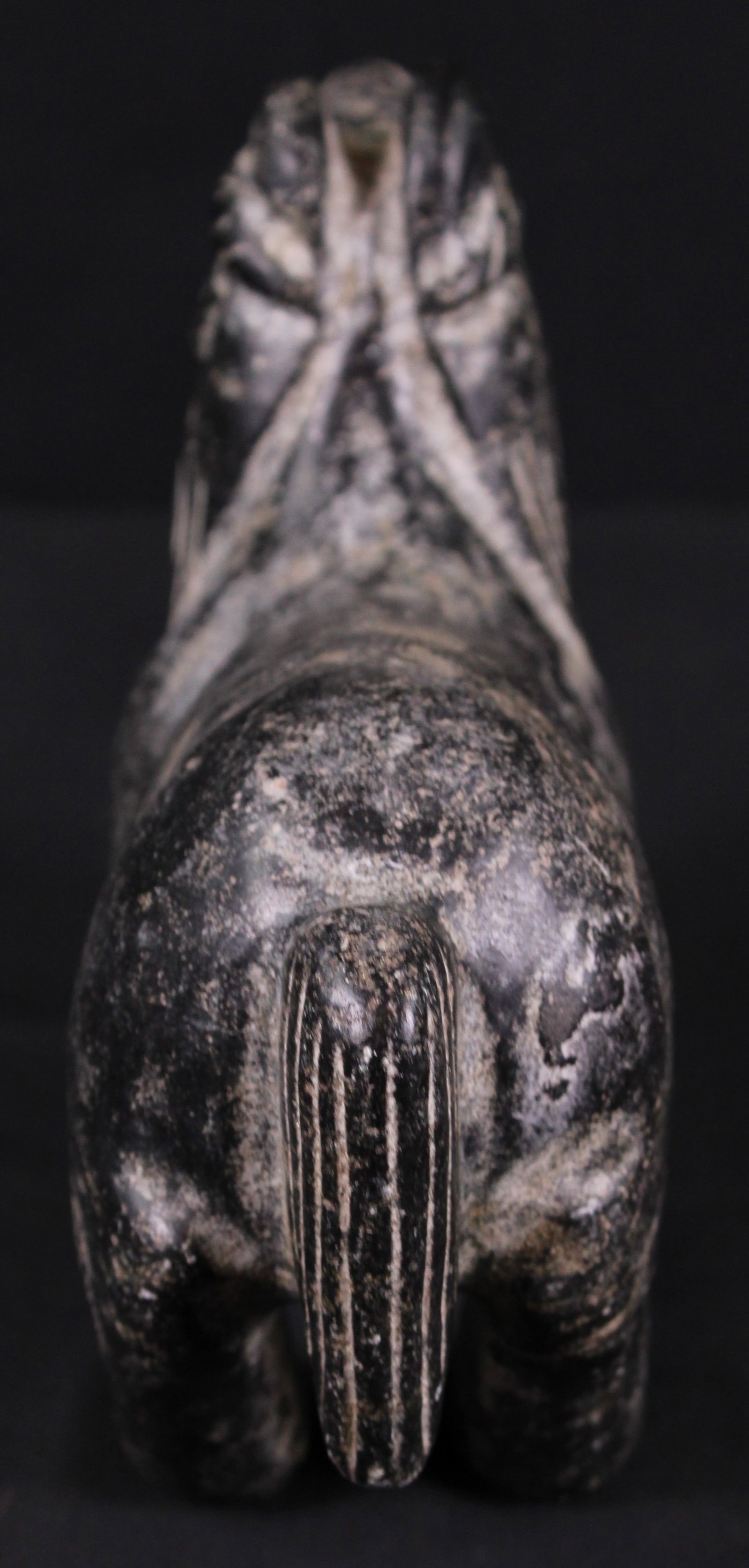Chinese Black Stone Hand-Carved Horse (SNR) - 4