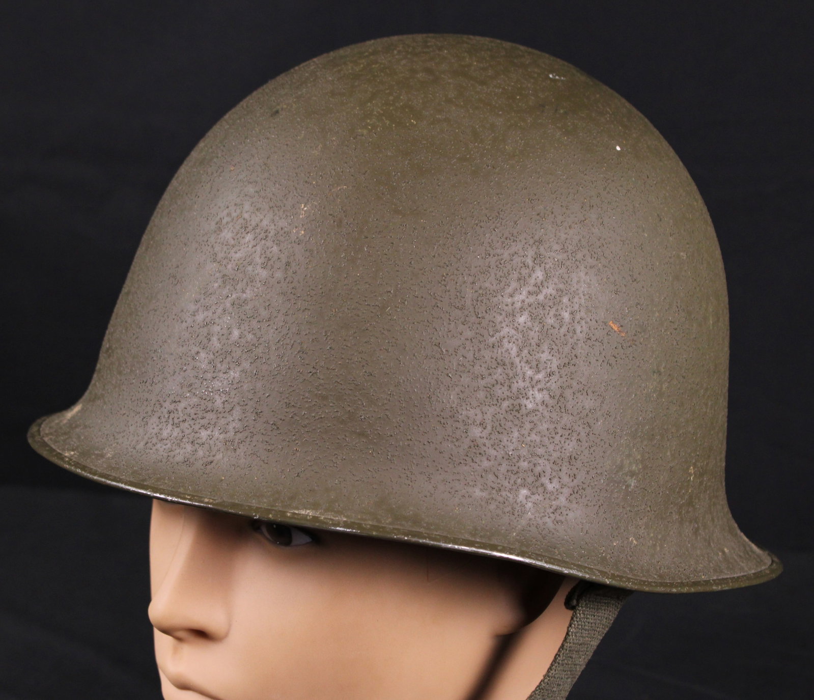 French Mle Helmet From 1950's (BTJ): Description coming soon! Bidders are welcome to preview items in person during our normal operating hours Tuesday through Saturday 11am-6pm. Estimated shipping parcel size (LxWxH) 12 inches x 12