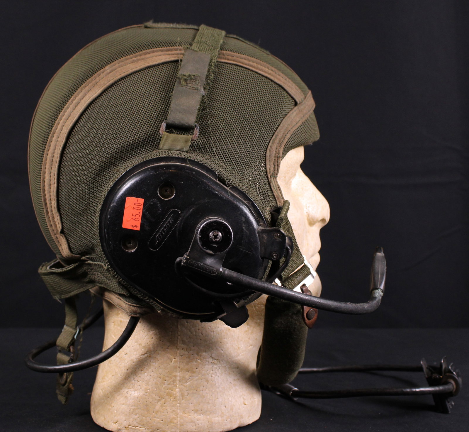 U.S. Combat Vehicle Crewmen Helmet Liner With Headset (BTJ) - 3