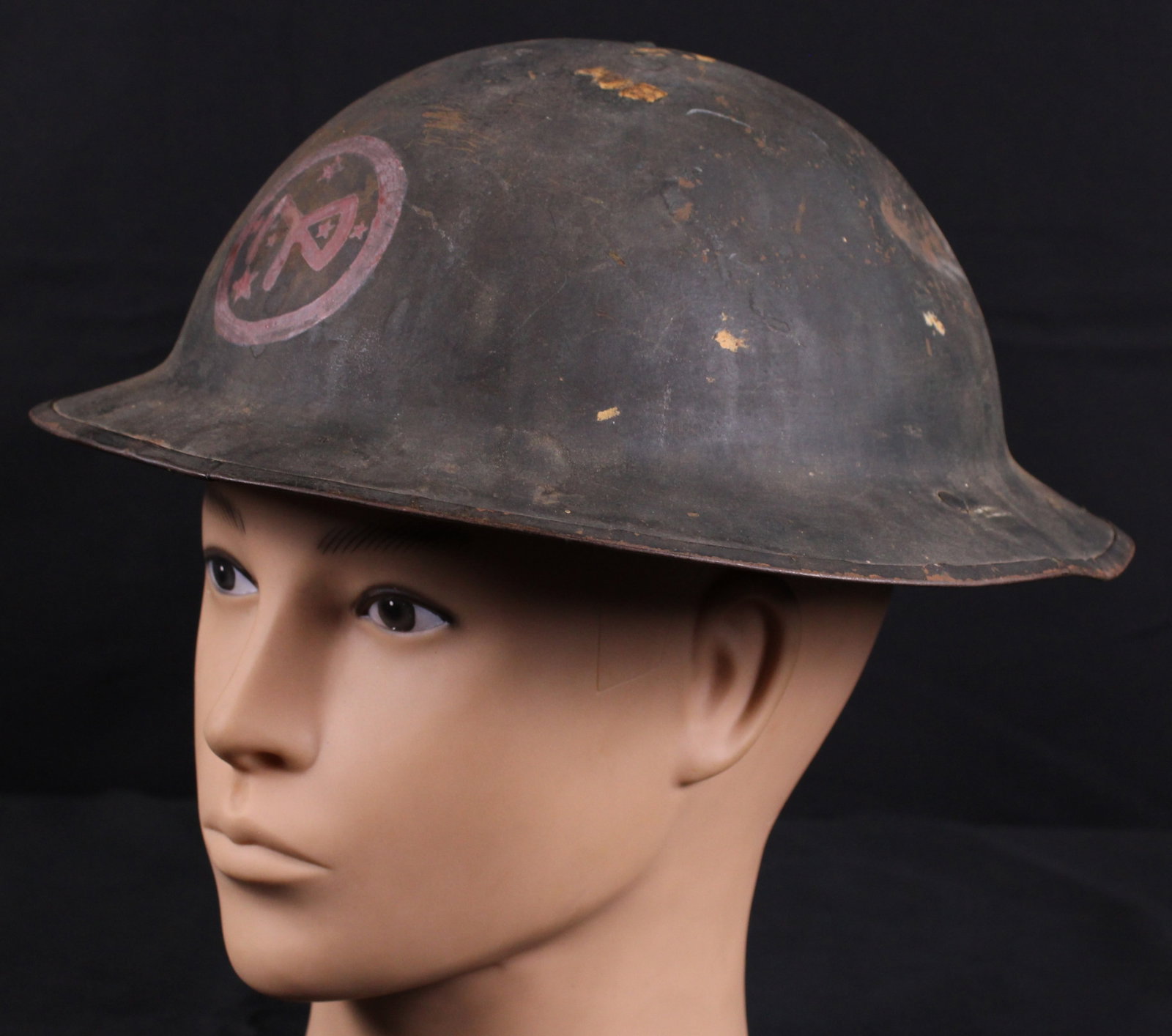 M1917 Doughboy Steel Helmet with 27th Infantry Division Insignia (BTJ): Description coming soon! Bidders are welcome to preview items in person during our normal operating hours Tuesday through Saturday 11am-6pm. Estimated shipping parcel size (LxWxH) 12 inches x 12 inche