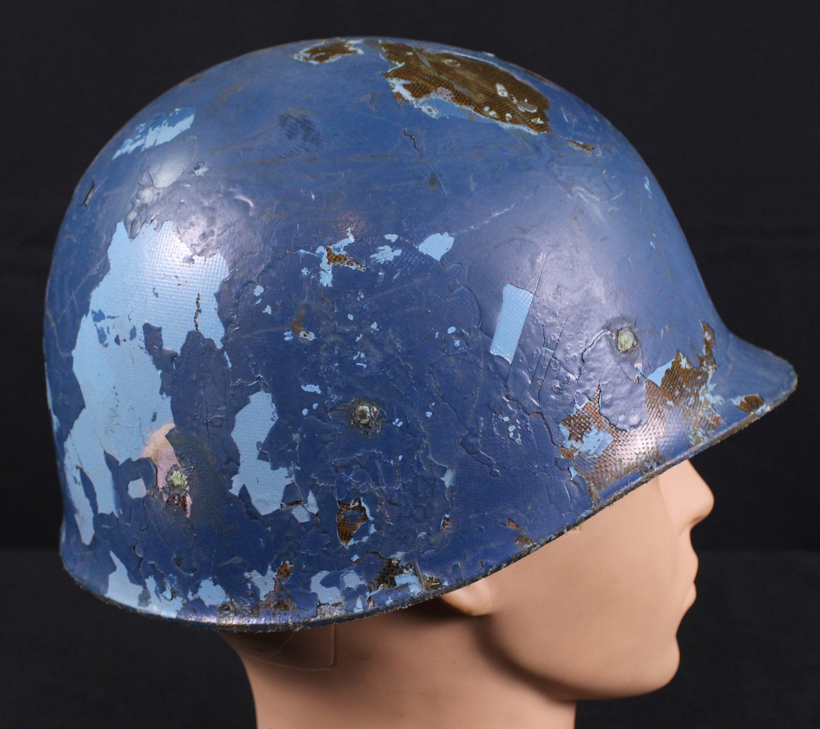 Vietnam Era M1 Helmet with Liner With Post Vietnam M81 Helmet Cover (BTJ) - 10