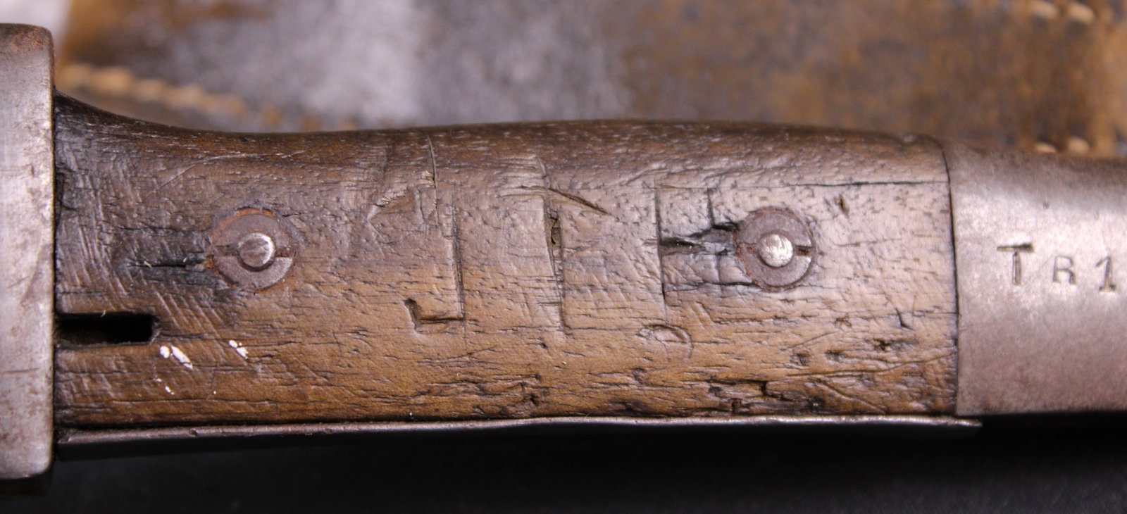 German K98 Bayonet Produced Berg and Co. with Two Sets Of Initials And Frog (BTJ) - 5
