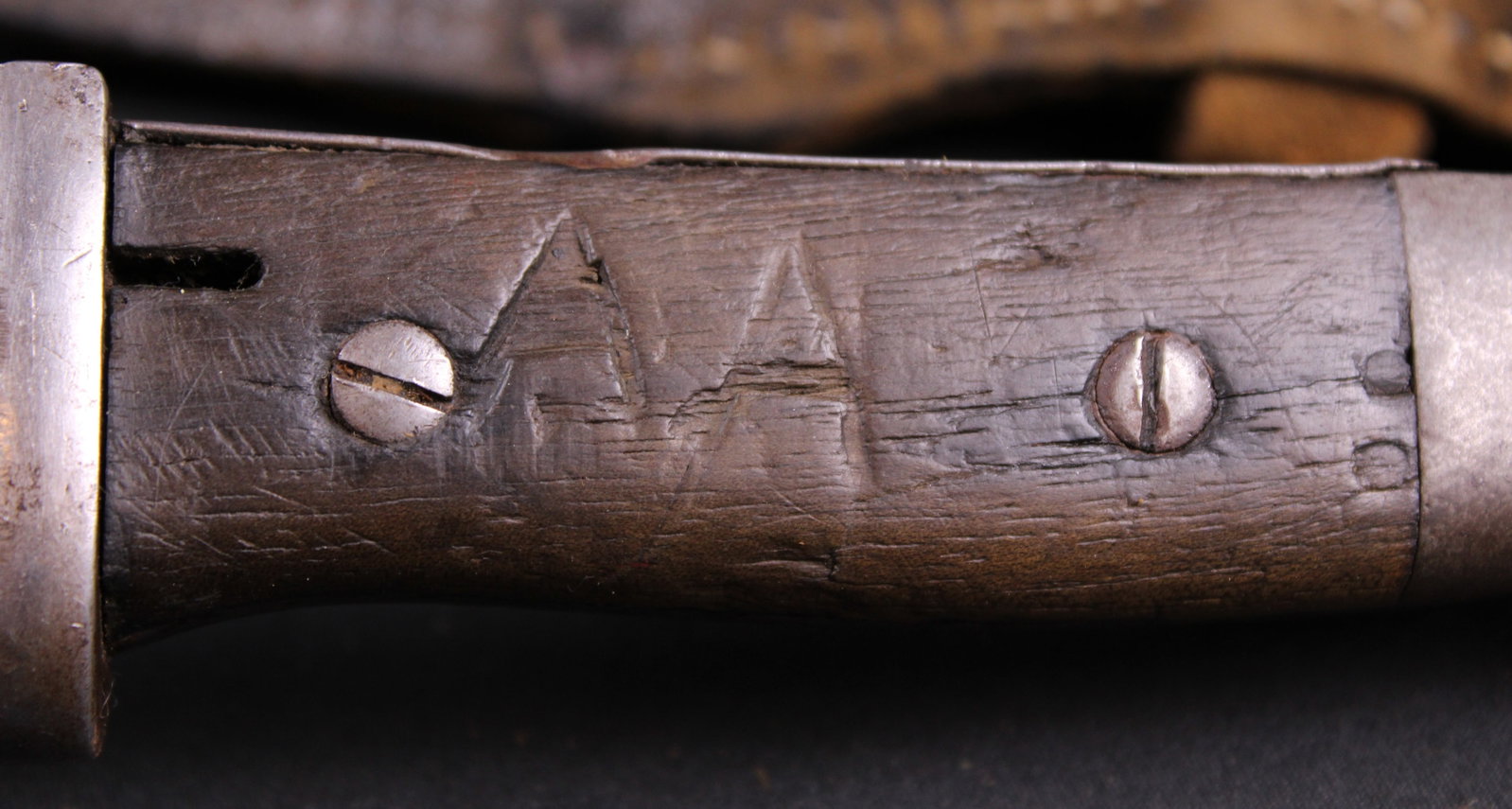German K98 Bayonet Produced Berg and Co. with Two Sets Of Initials And Frog (BTJ) - 6