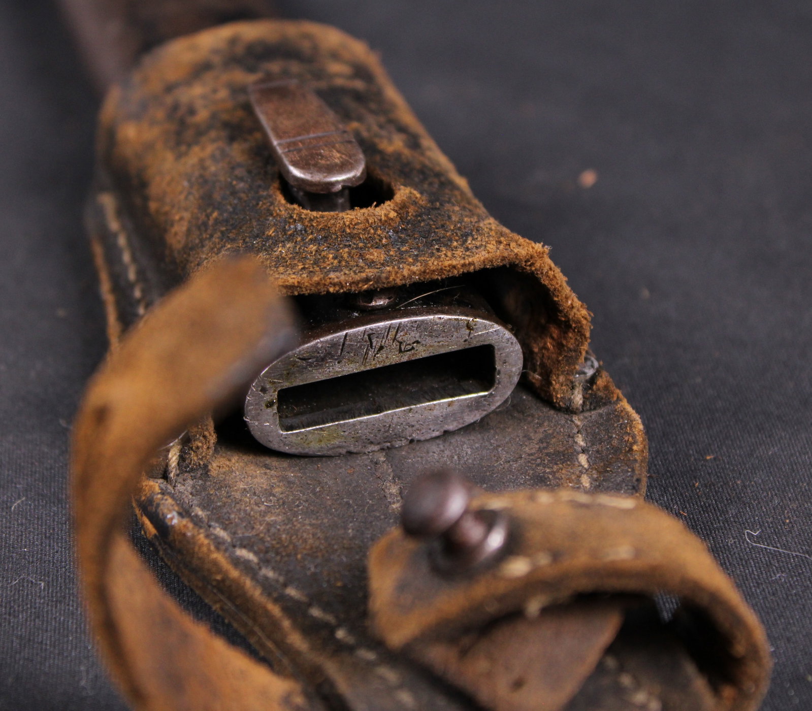 German K98 Bayonet Produced Berg and Co. with Two Sets Of Initials And Frog (BTJ) - 9