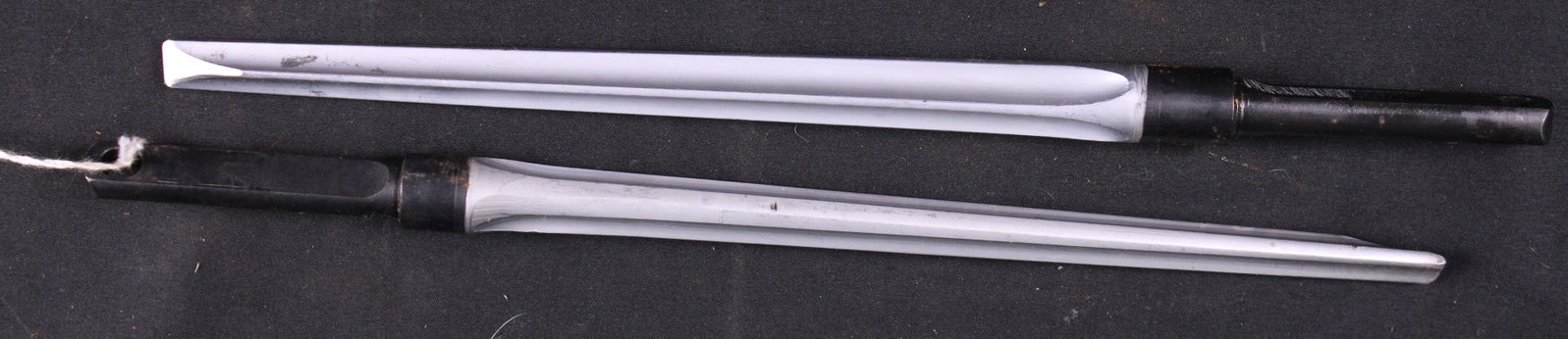 Two Chinese Type 56 Sks Spike Bayonets Shortened (SFA): Description coming soon Bidders are welcome to preview items in person during our normal operating hours Tuesday through Saturday 11am-6pm. Estimated shipping parcel size (LxWxH) 12 inches x 6 inches