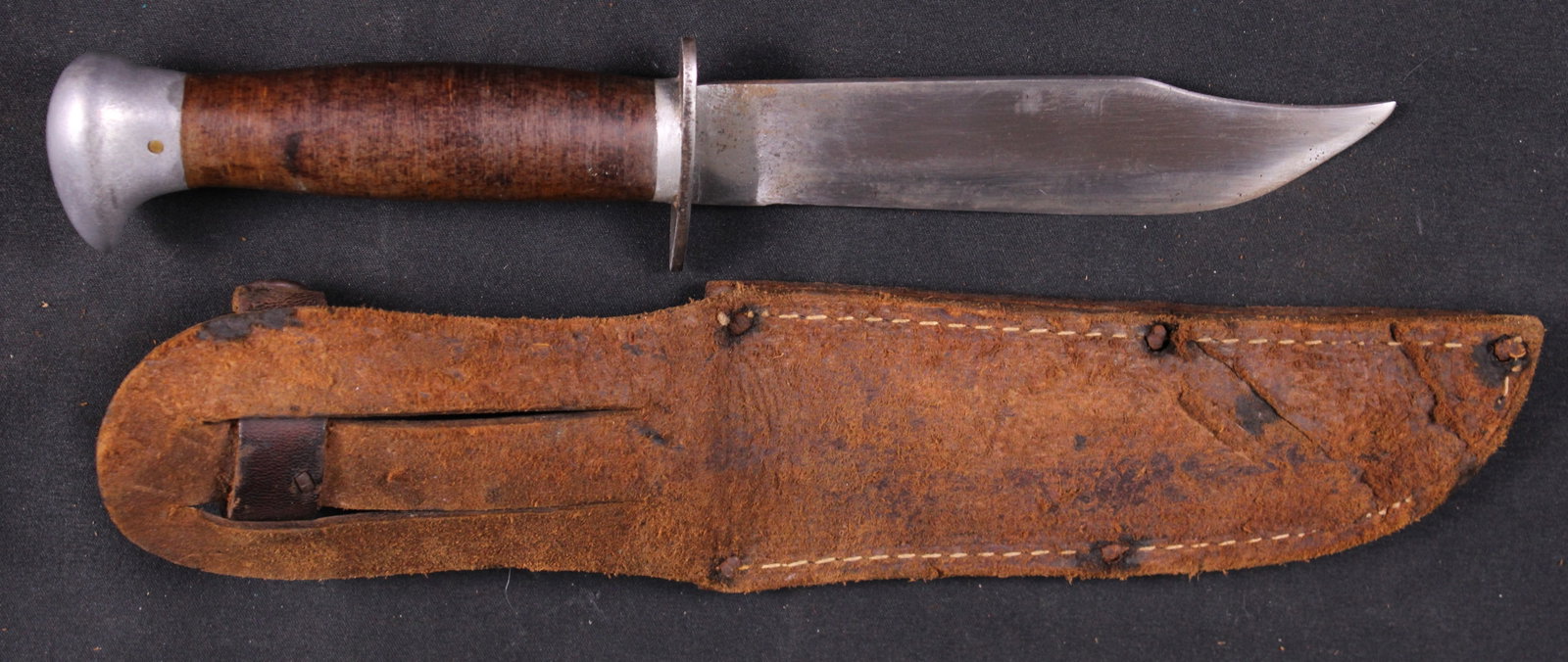 Aidaco Fixed Blade with Leather Sheath (MIC): Description coming soon Bidders are welcome to preview items in person during our normal operating hours Tuesday through Saturday 11am-6pm. Estimated shipping parcel size (LxWxH) 10 inches x 6 inches