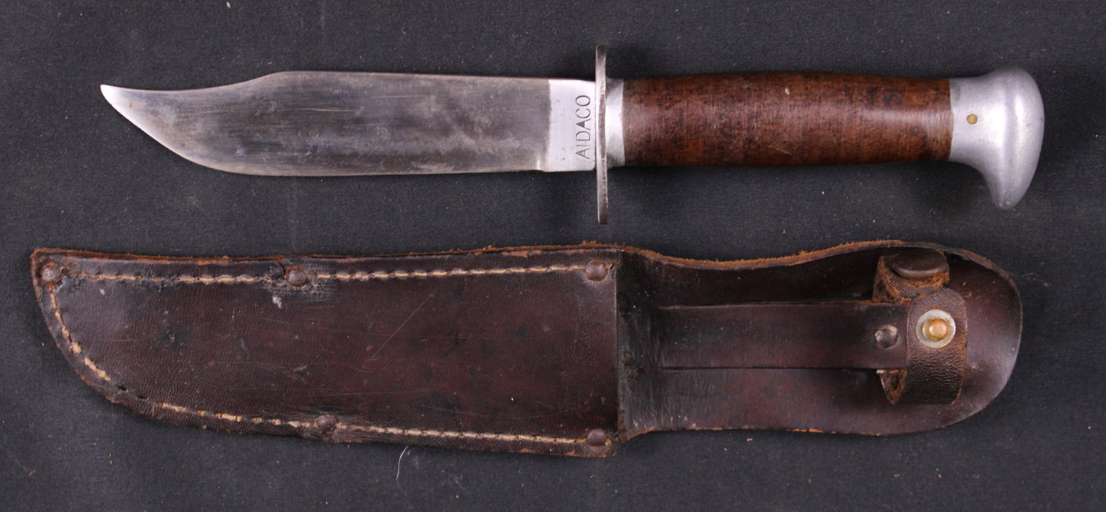 Aidaco Fixed Blade with Leather Sheath (MIC) - 2