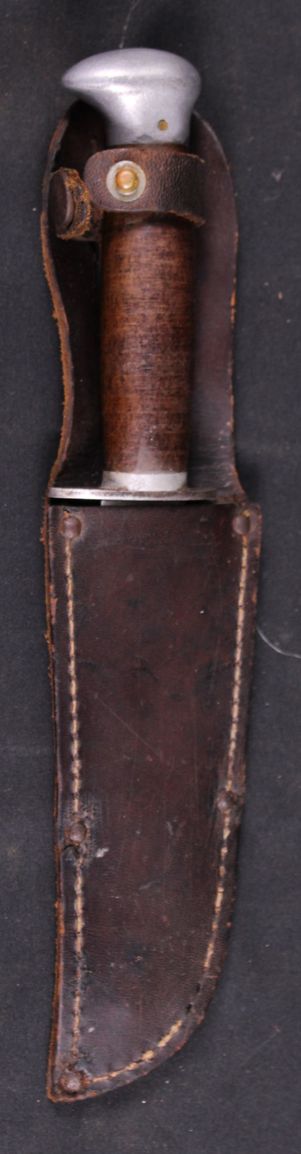 Aidaco Fixed Blade with Leather Sheath (MIC) - 3