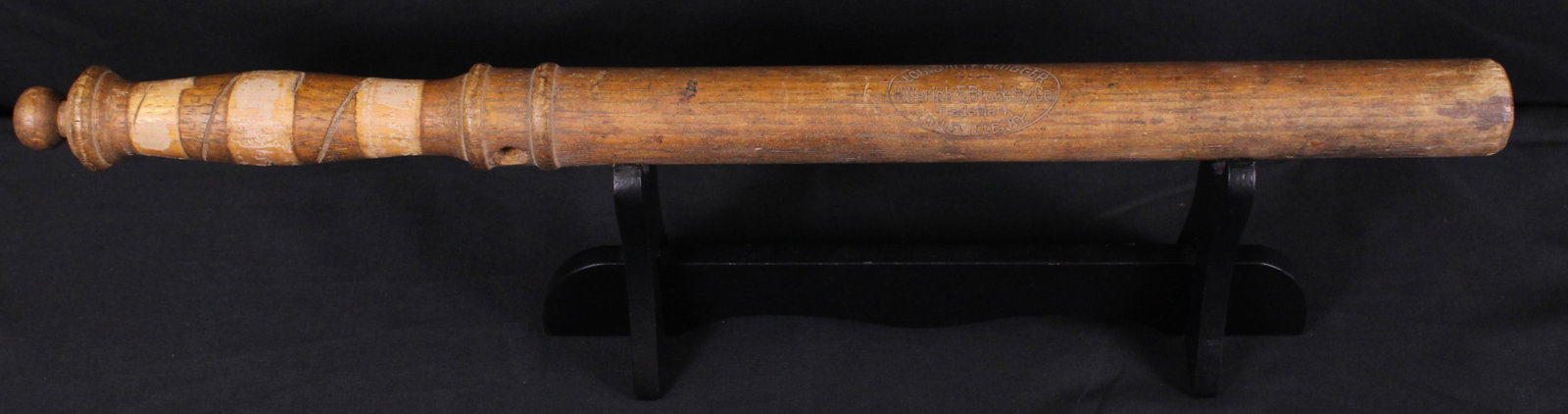 Louisville Slugger Batton Manufactured by Hillerich & Bradby Co. (GMS): Description coming soon Bidders are welcome to preview items in person during our normal operating hours Tuesday through Saturday 11am-6pm. Estimated shipping parcel size (LxWxH) 24 inches x 6 inches