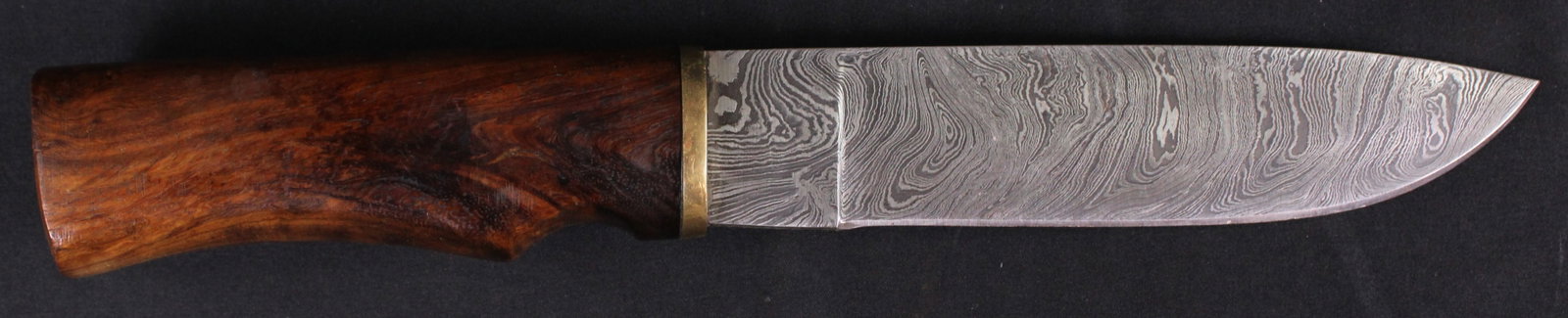 Fixed Blade Damascus Steel Fighting Knife (FMI) - 2