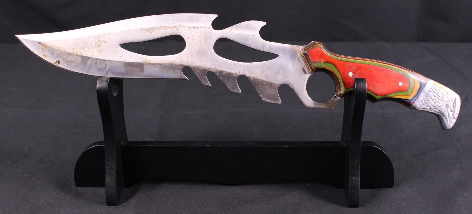 Stainless Steel Pakistani Made Knife With Leather Sheath (SAE) - 3