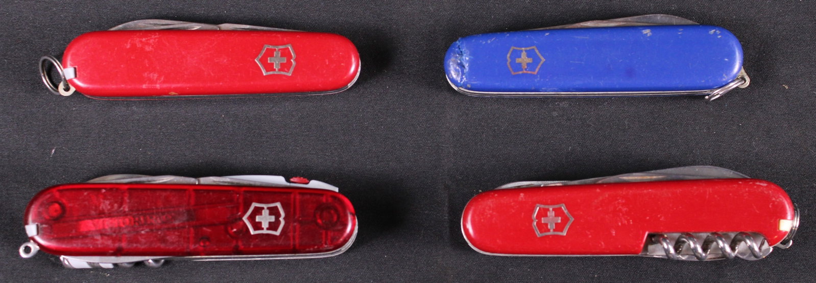 Group Lot Of Four Victorianox Swiss Army Pocket Knives (MIC) - 2