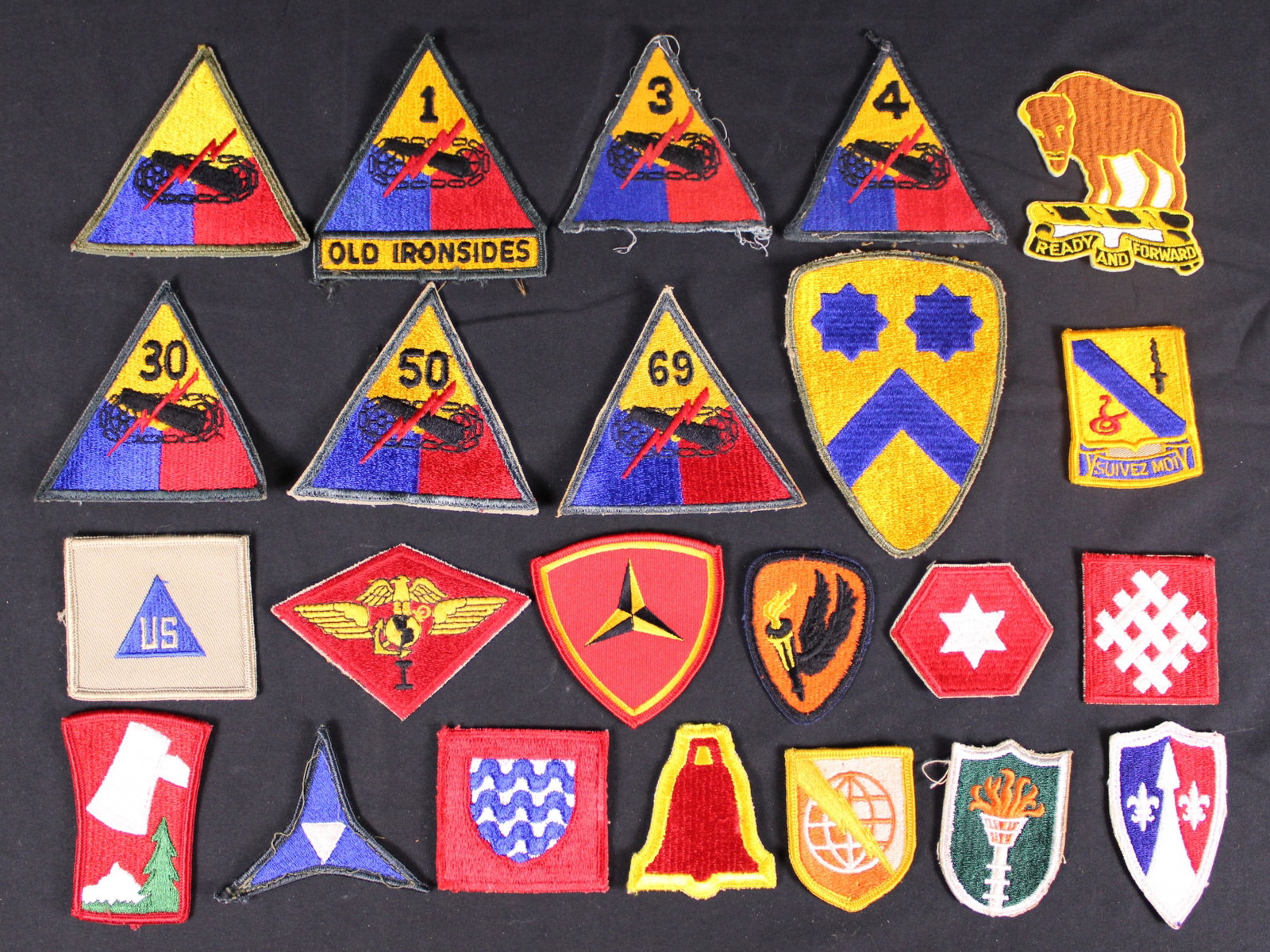 Group Lot Of 42 American Military Patches (MIC) - 2