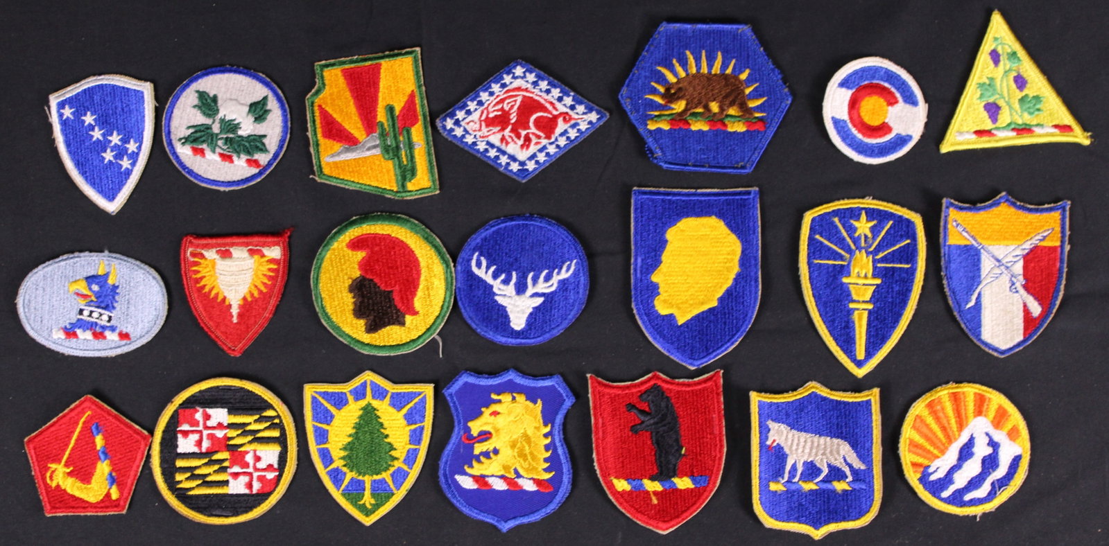 Group Lot Of 43 U.S. National Guard Patches (MIC) - 3