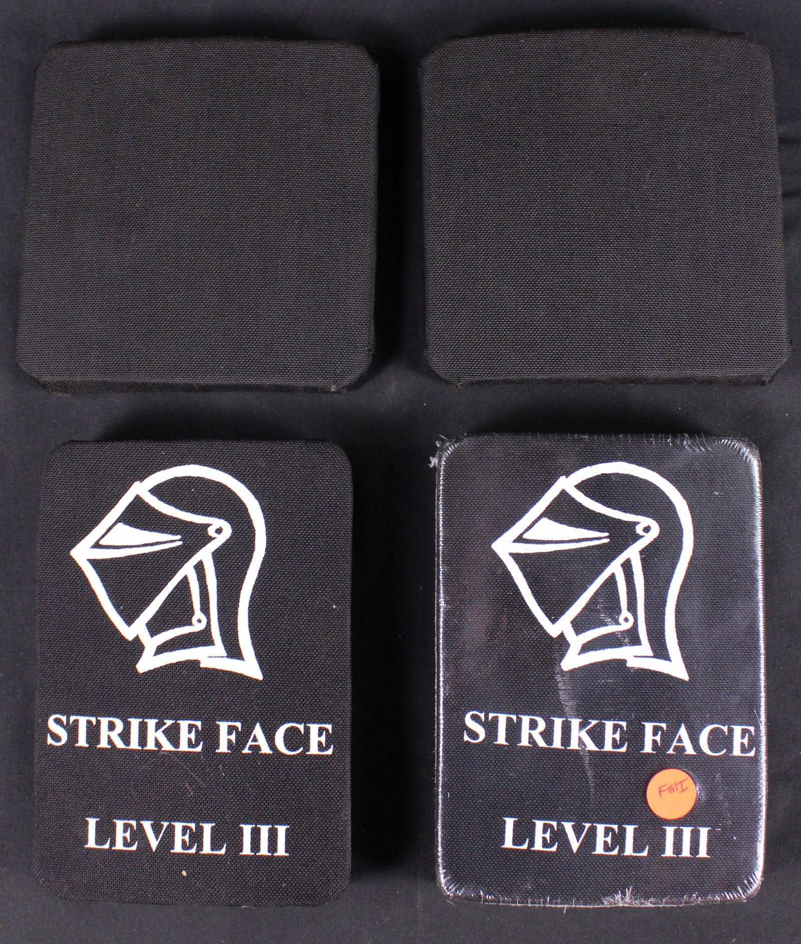 Group Lot Of Four Kevlar Side Plates (FMI): Description coming soon Bidders are welcome to preview items in person during our normal operating hours Tuesday through Saturday 11am-6pm. Estimated shipping parcel size (LxWxH) 12 inches x 12