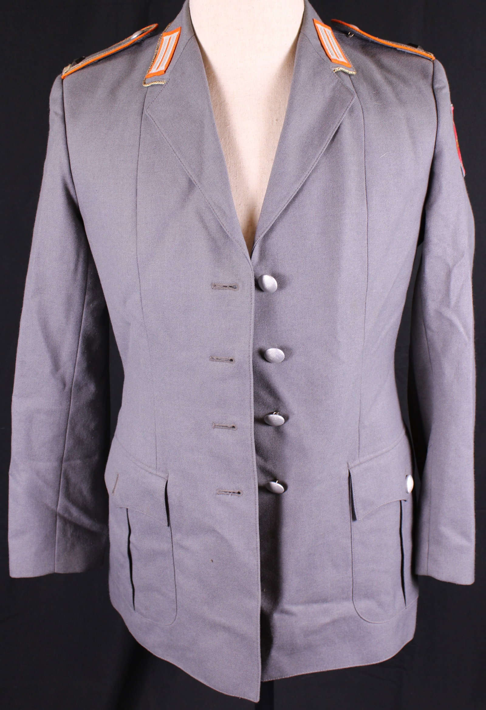 East German Dress Uniform (JAA): Description coming soon Bidders are welcome to preview items in person during our normal operating hours Tuesday through Saturday 11am-6pm. Estimated shipping parcel size (LxWxH) 12 inches x 12 inches