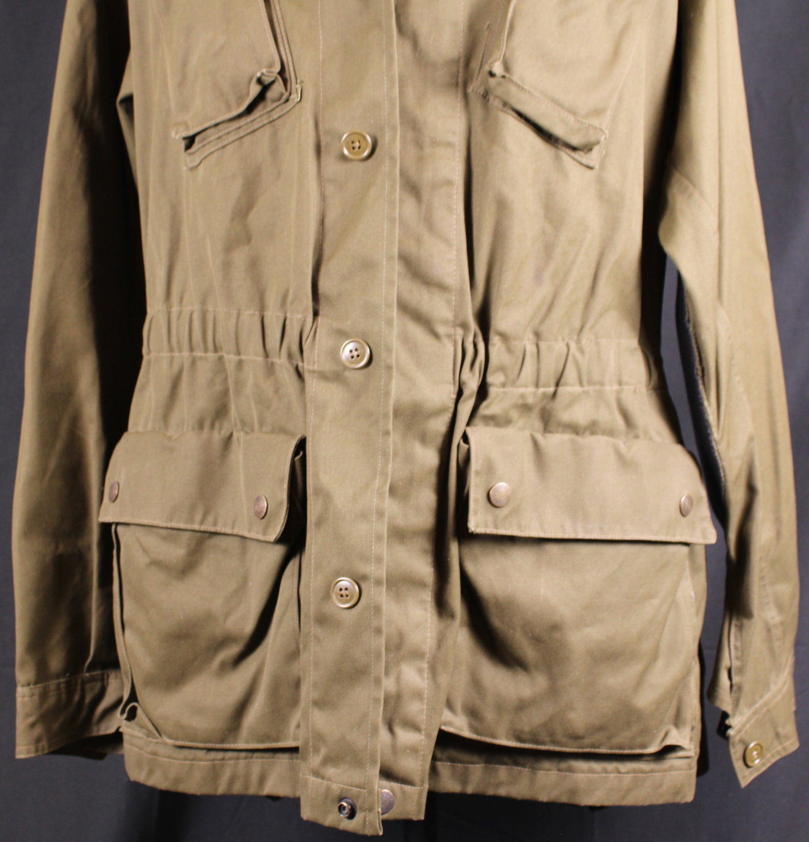 Olive Drab Green Field Jacket With Collar Tabs (JAA) - 3