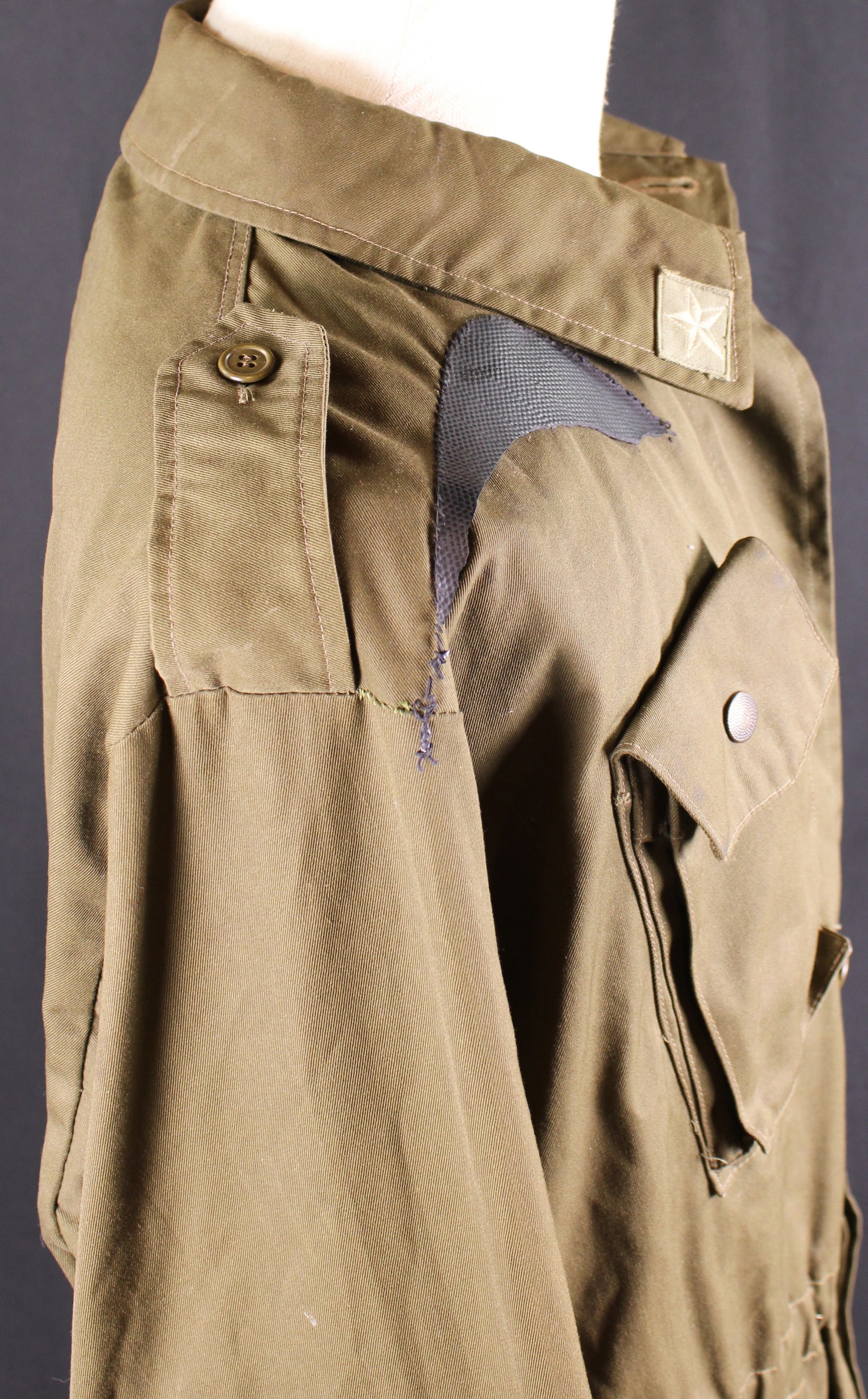 Olive Drab Green Field Jacket With Collar Tabs (JAA) - 6