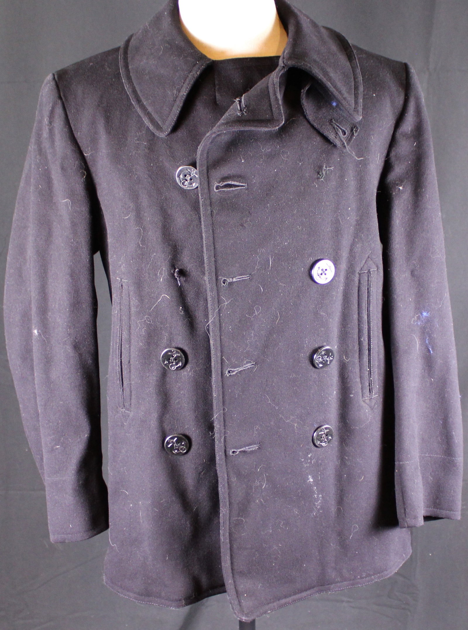 U.S. Navy Peacoat (JAA): Description coming soon Bidders are welcome to preview items in person during our normal operating hours Tuesday through Saturday 11am-6pm. Estimated shipping parcel size (LxWxH) 12 inches x 12