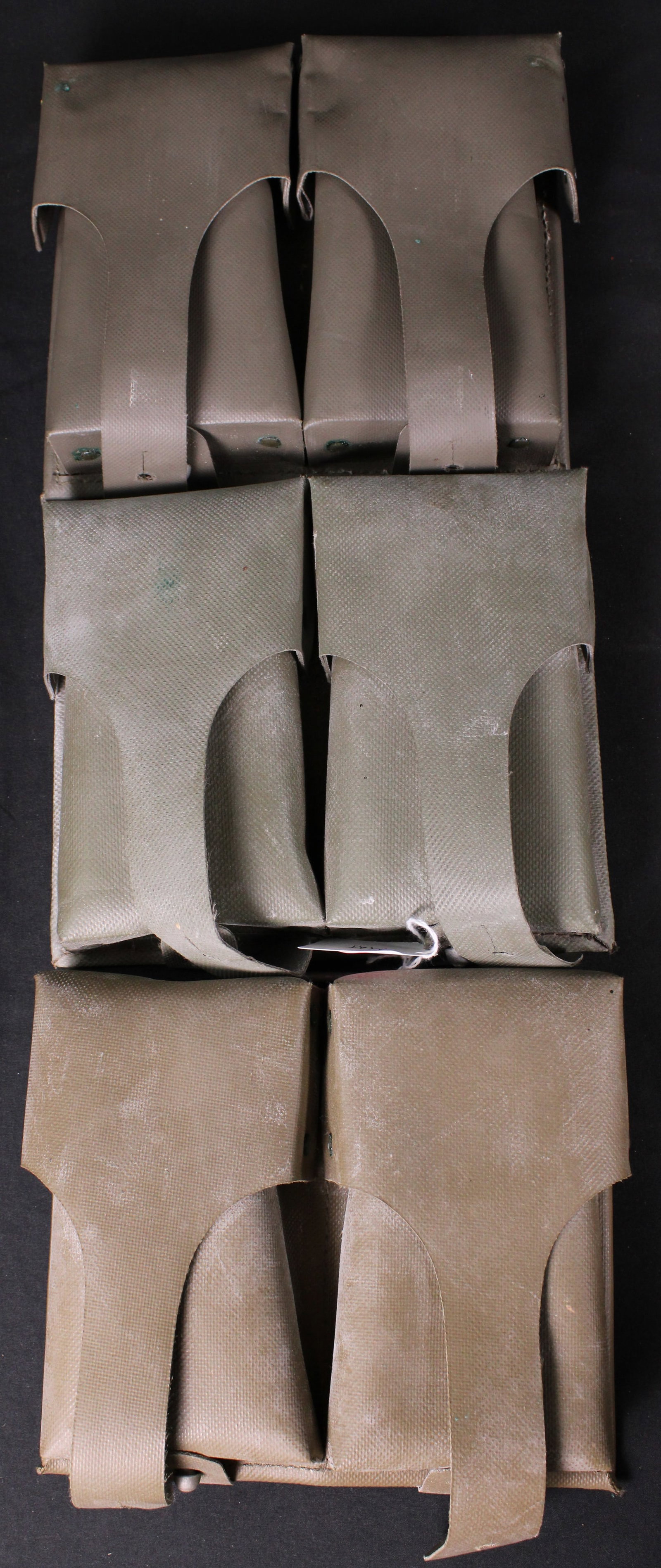 Three Cetme/ G3/ Hk91 Dual Magazine Pouches (MAT): Description coming soon Bidders are welcome to preview items in person during our normal operating hours Tuesday through Saturday 11am-6pm. Estimated shipping parcel size (LxWxH) 12 inches x 8 inches