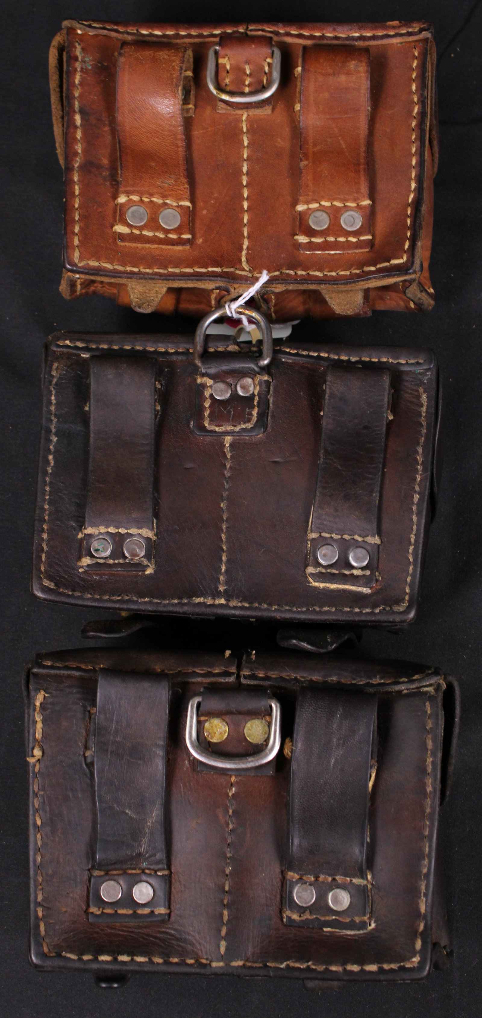 Three Yugoslavian Mauser Dual Ammunition Pouches (MAT) - 2