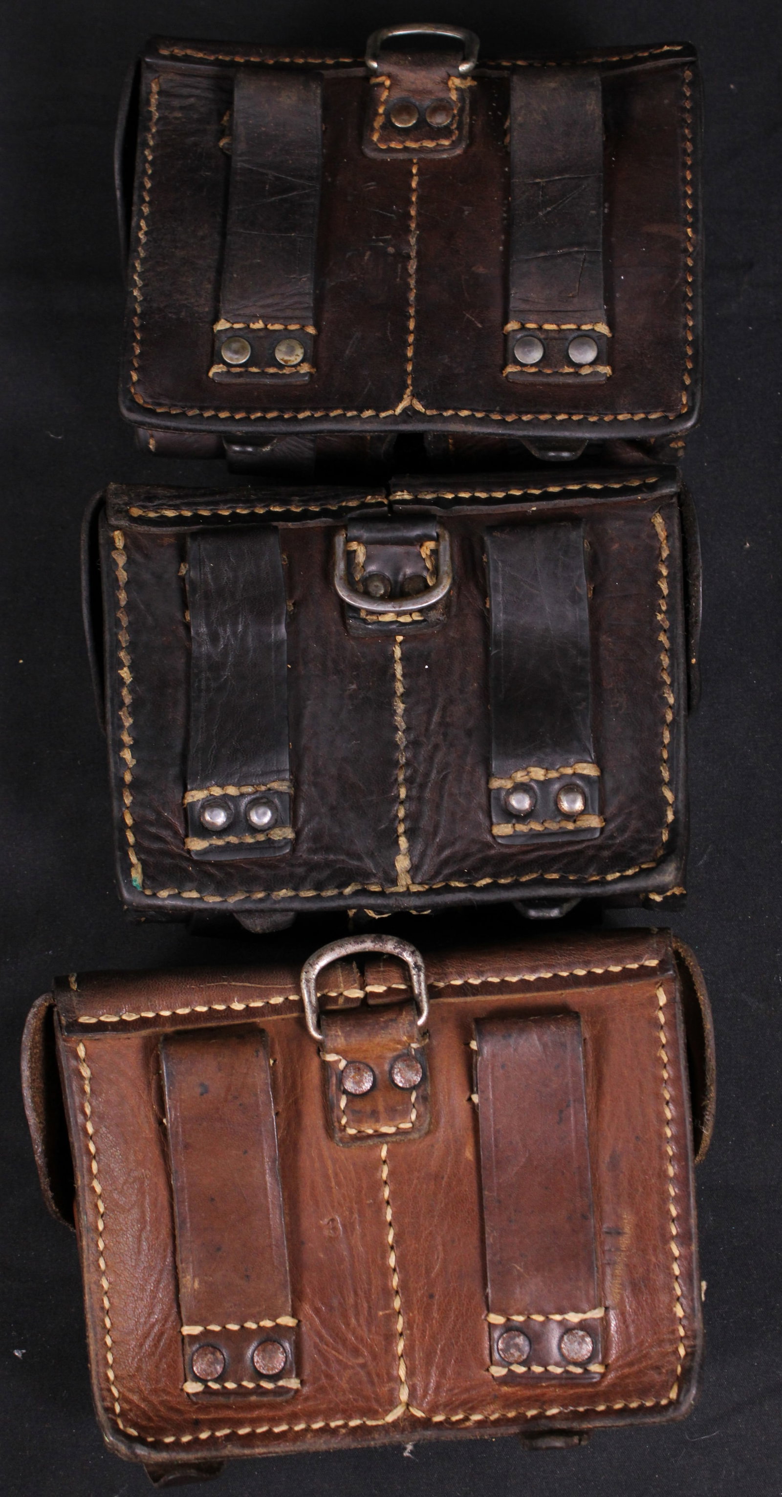 Three Yugoslavian Mauser Dual Ammunition Pouches (MAT) - 2