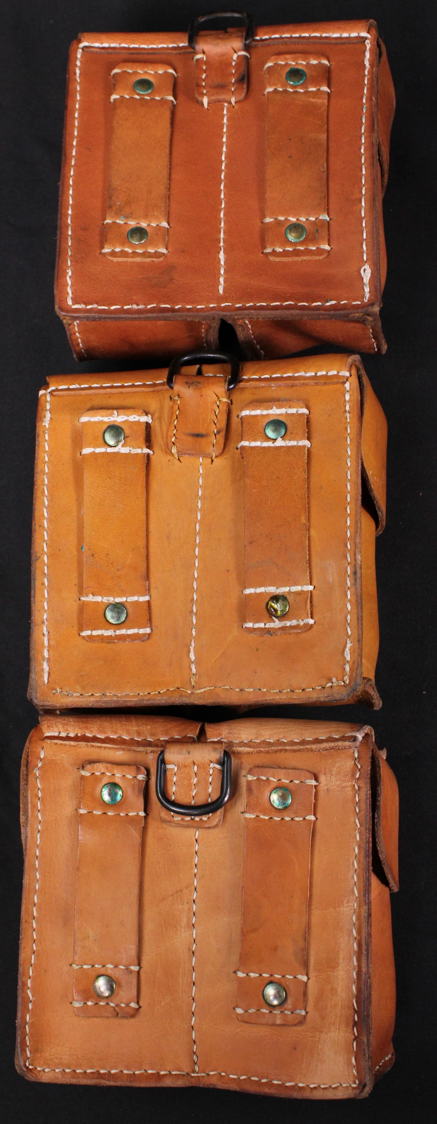 Three Yugoslavian Mauser Dual Ammunition Pouches (MAT) - 2